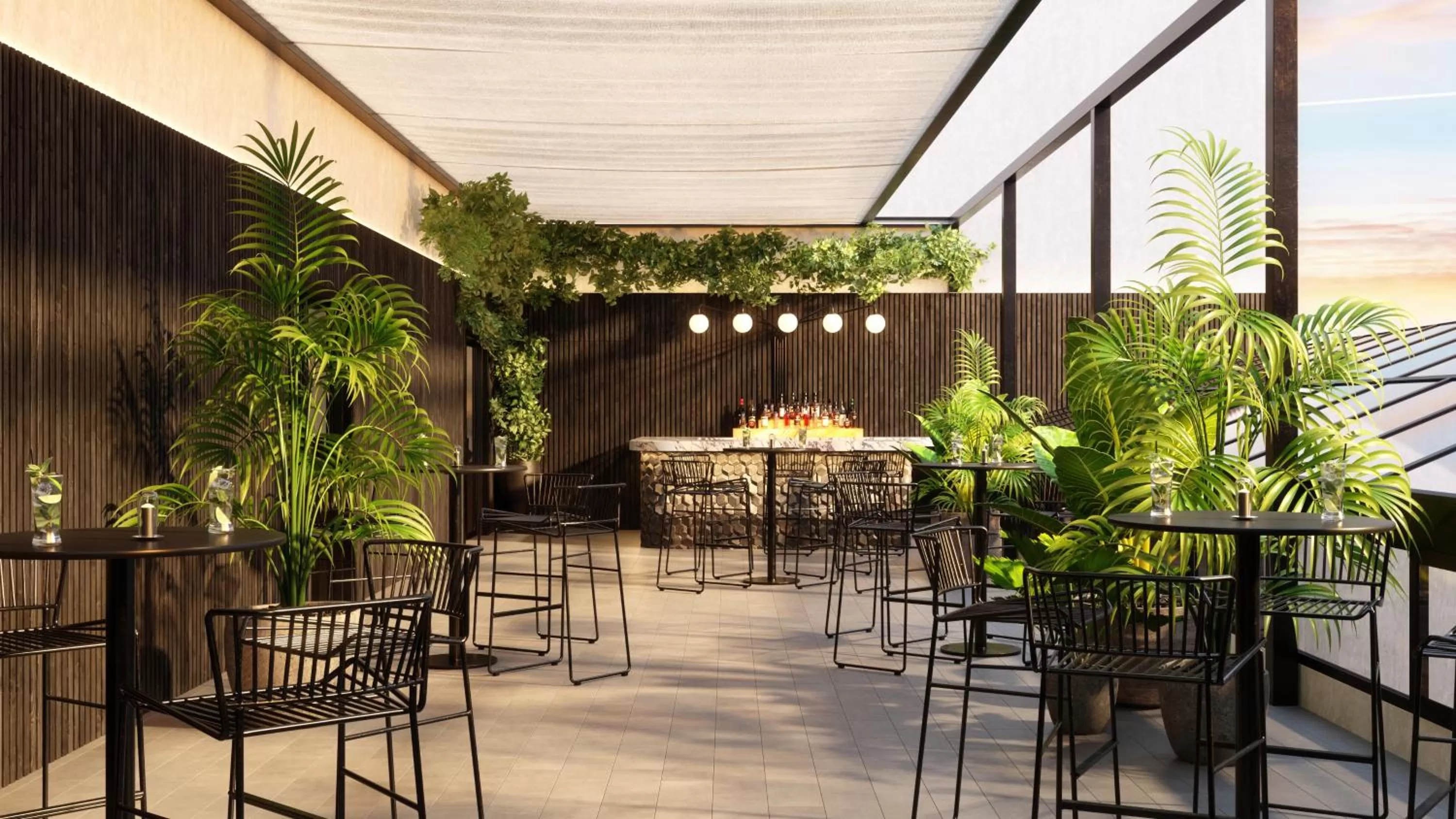 Patio in Radisson Blu Hotel Casablanca City Center