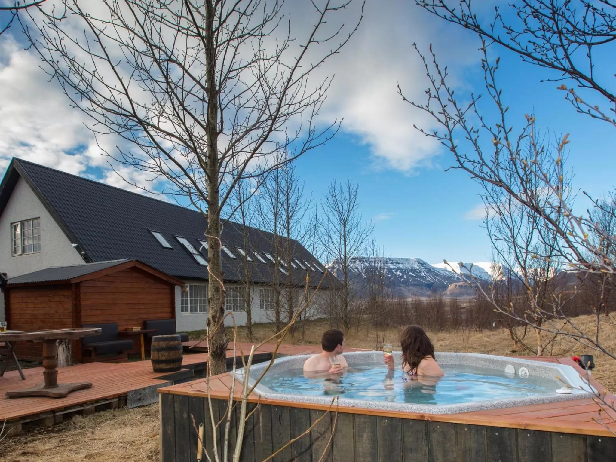 Hot Spring Bath in Hotel Laxnes