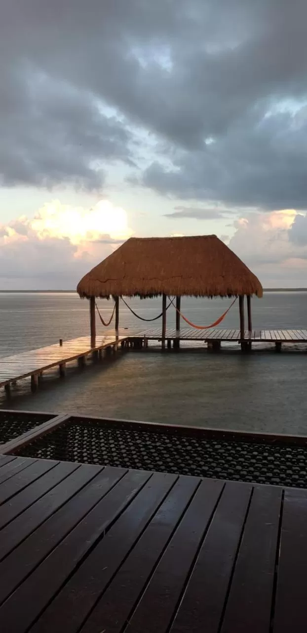 Lake view in Mi Kasa Tu Kasa Bacalar
