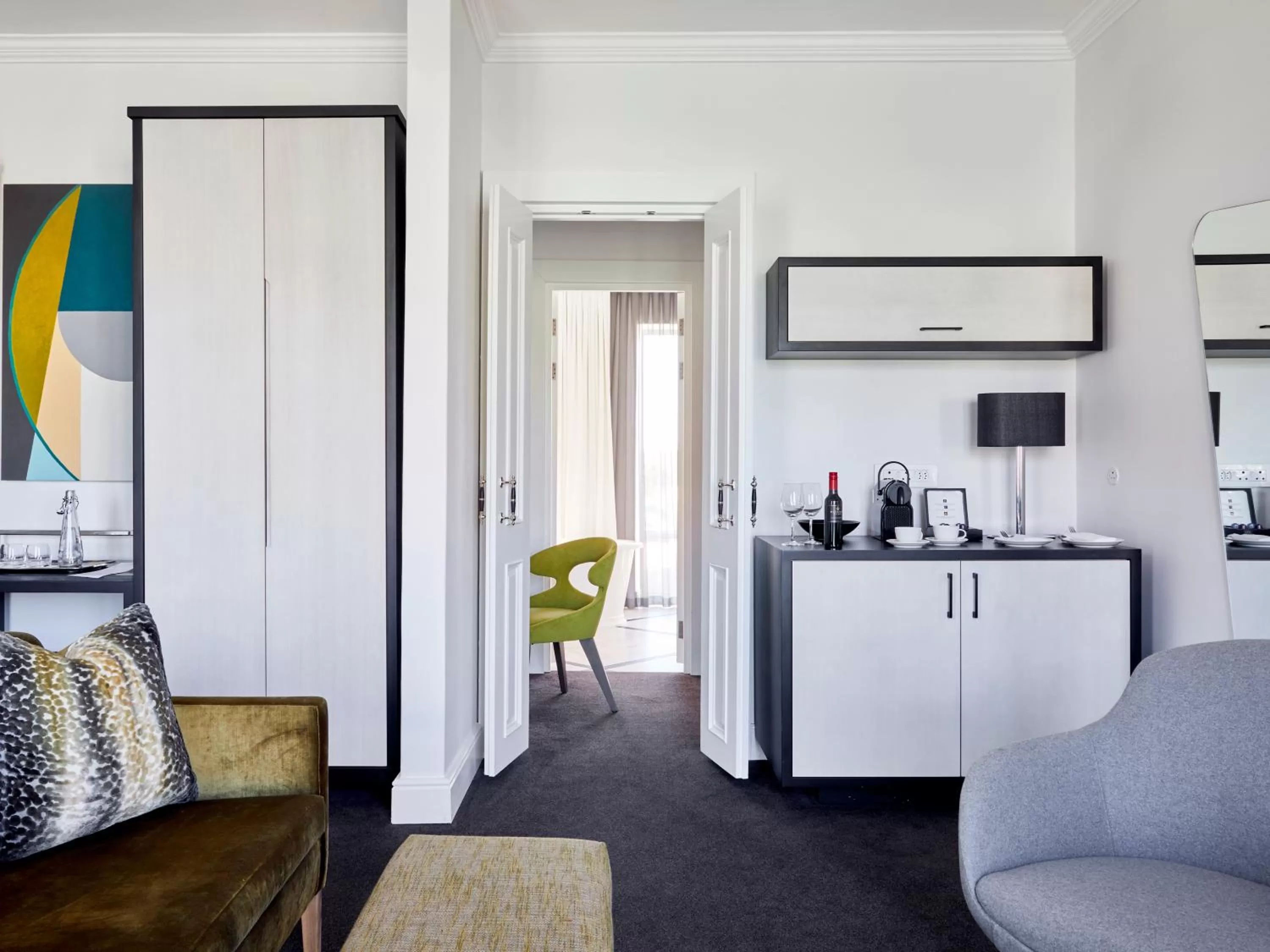 Bedroom in The Manor House at the Queen Victoria Hotel by NEWMARK