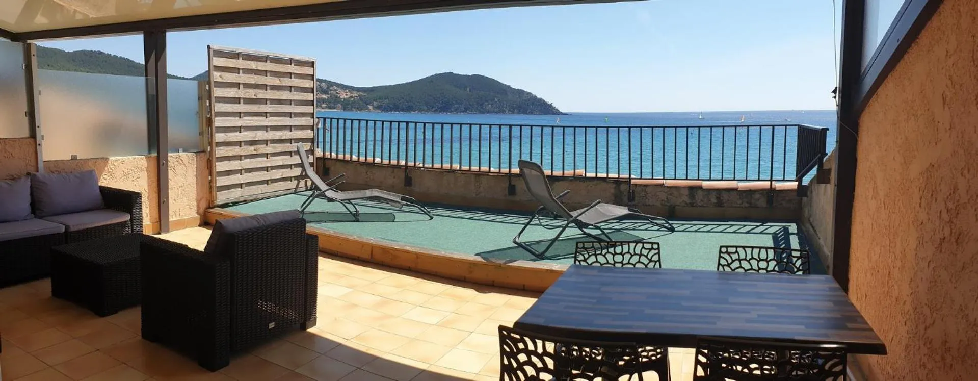 Sea view in Hotel Chanteplage