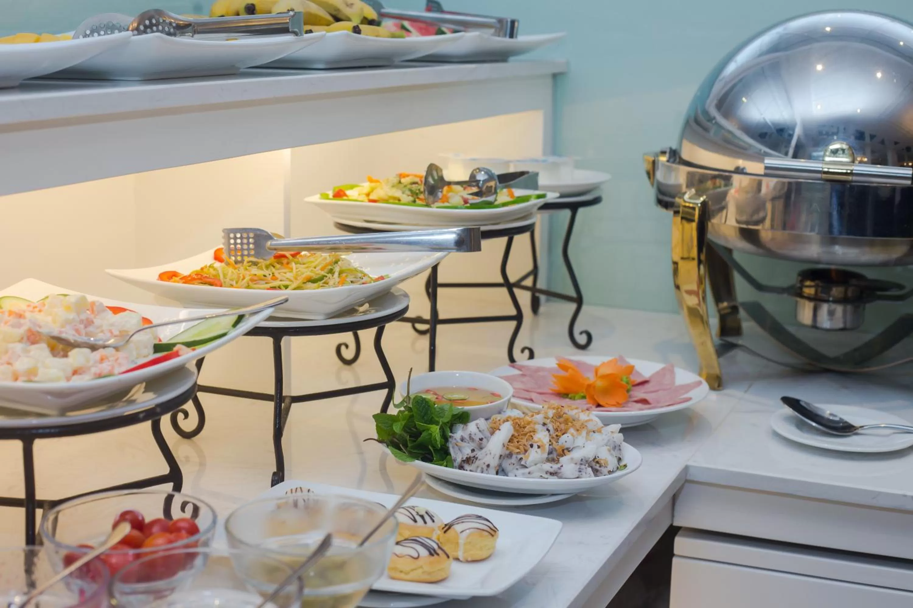 Buffet breakfast in Luxury Old Quarter Hotel & Gym