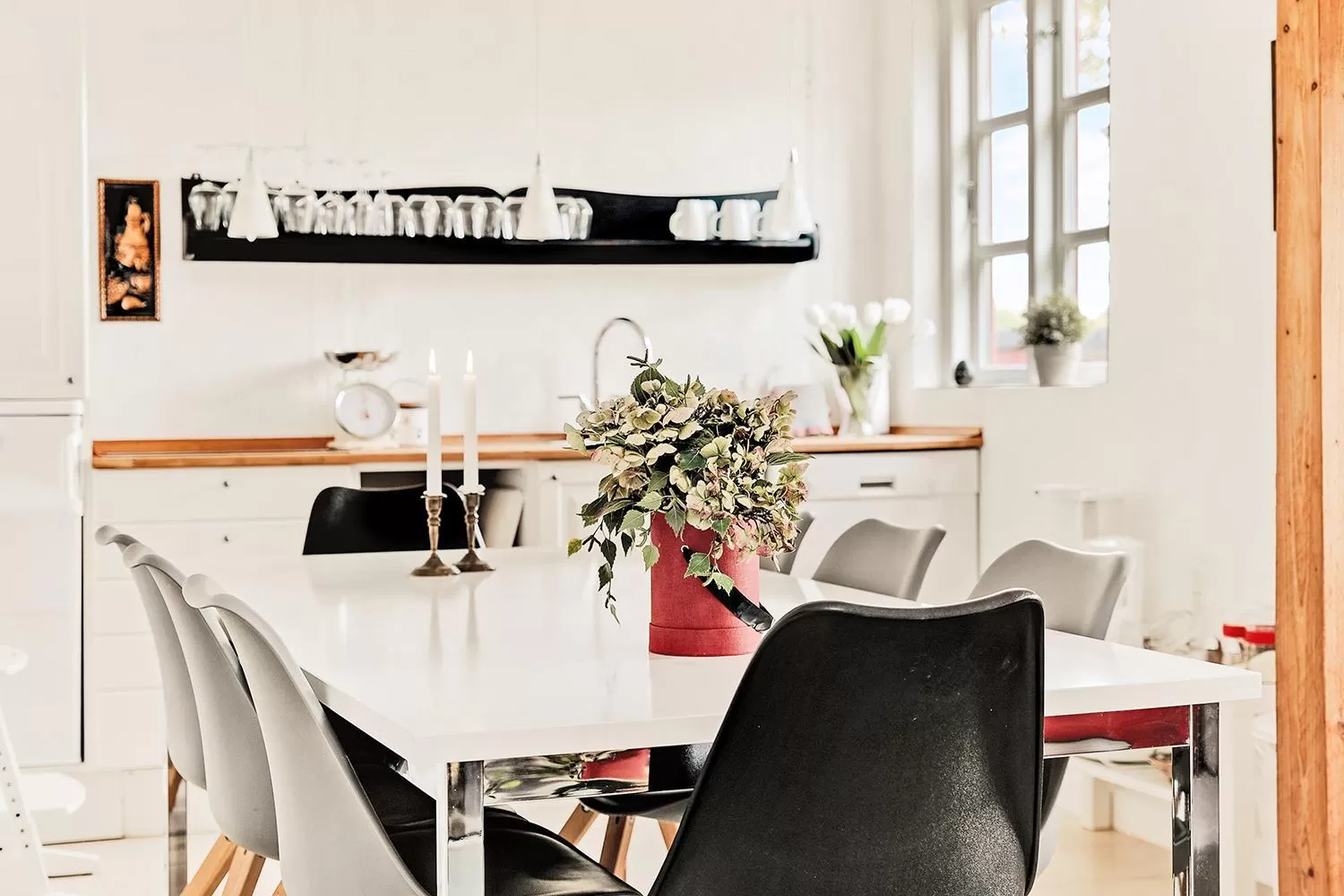 Kitchen or kitchenette in Åløkke BnB