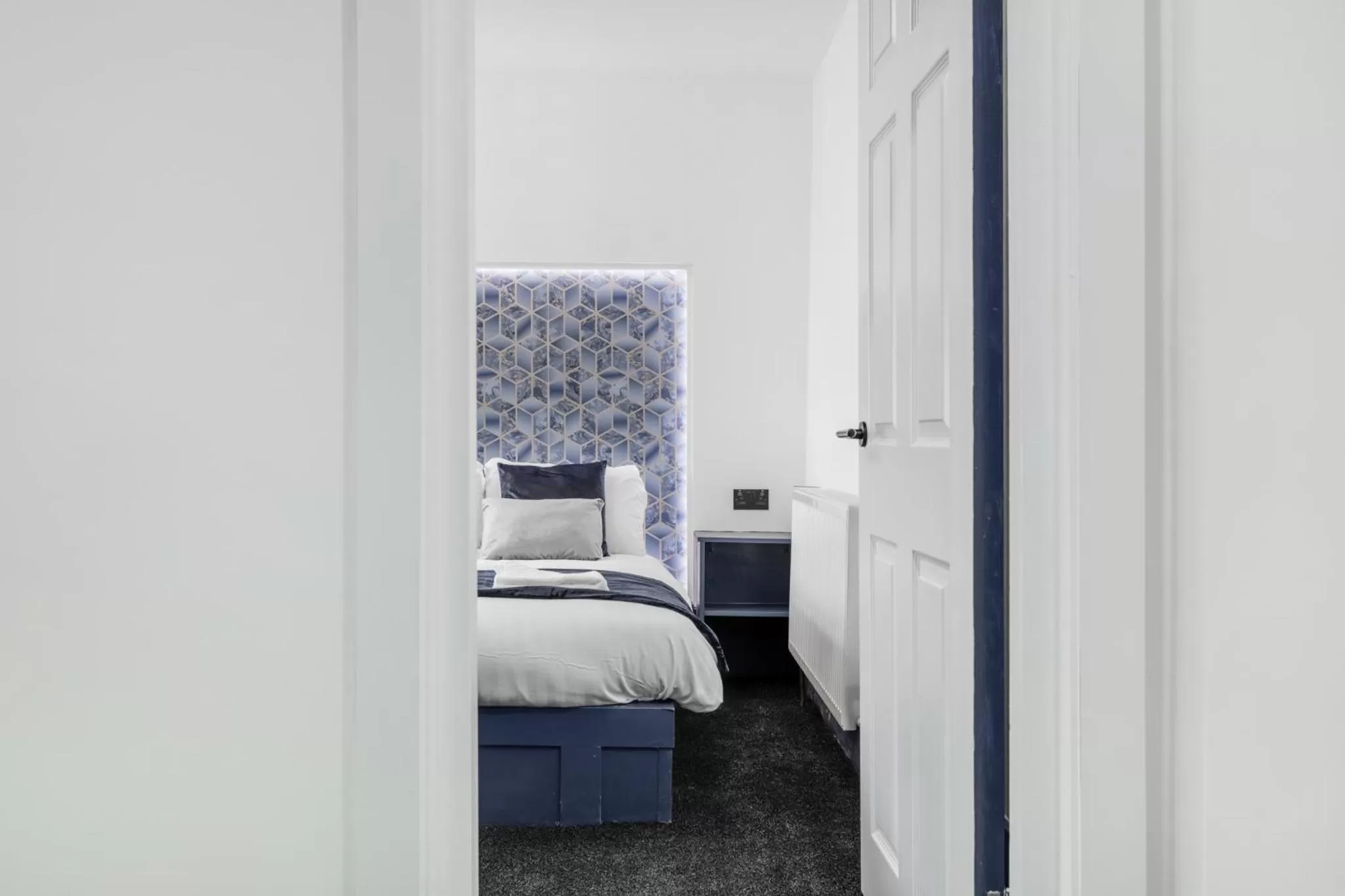 Bedroom in Crystal Towers Sasco Apartments