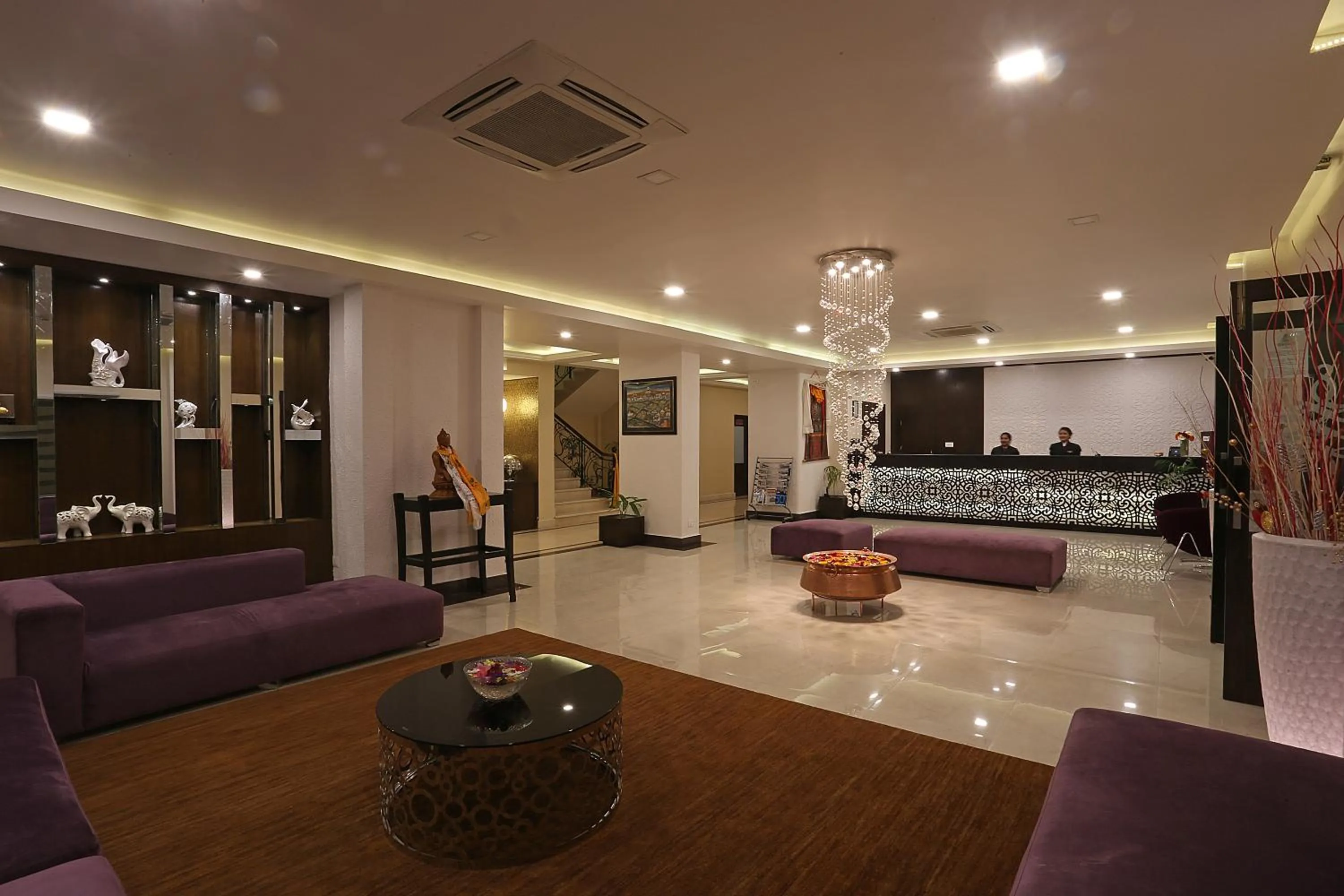 Lobby or reception in Hotel Harmika