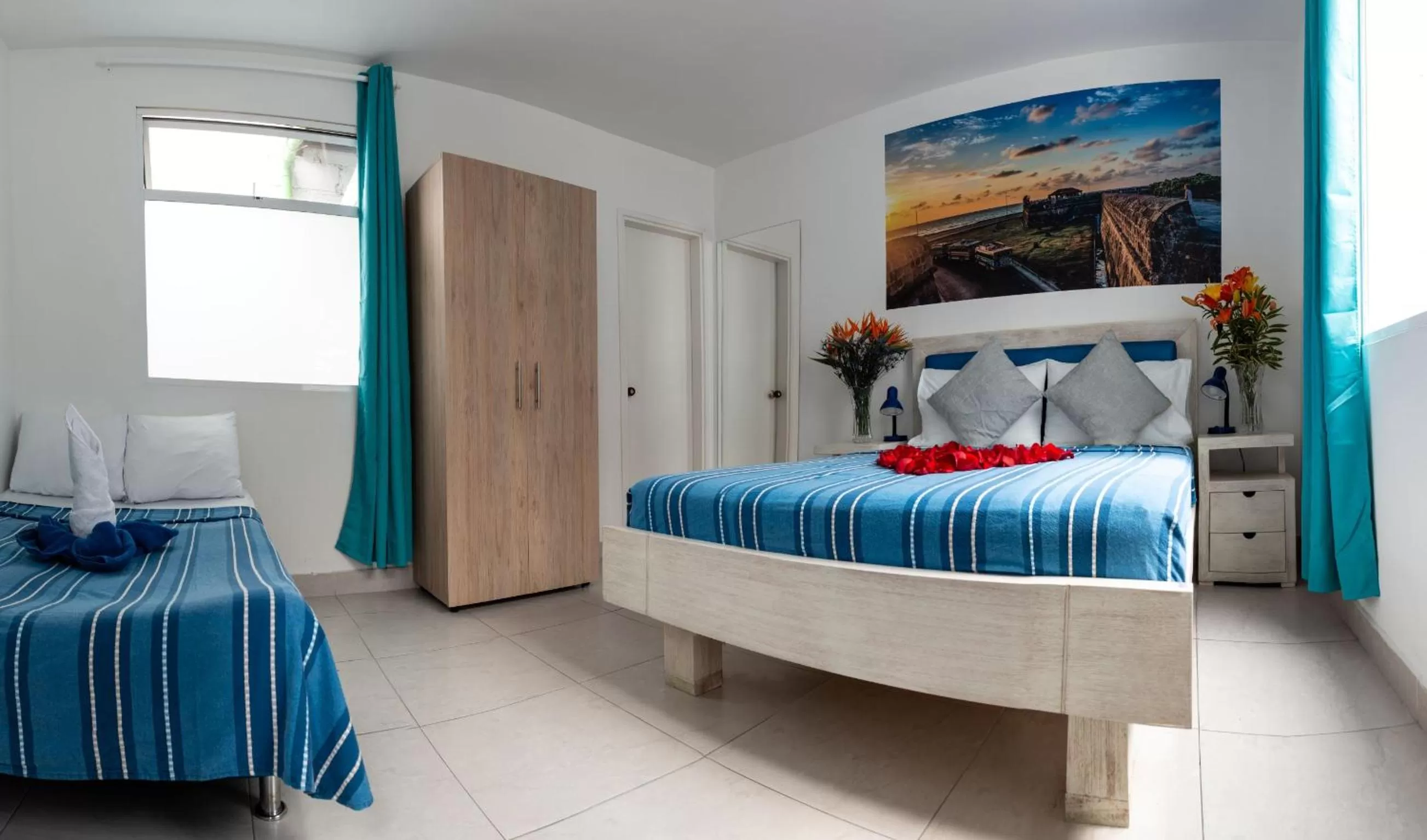 Bedroom, Bed in Air Guest House