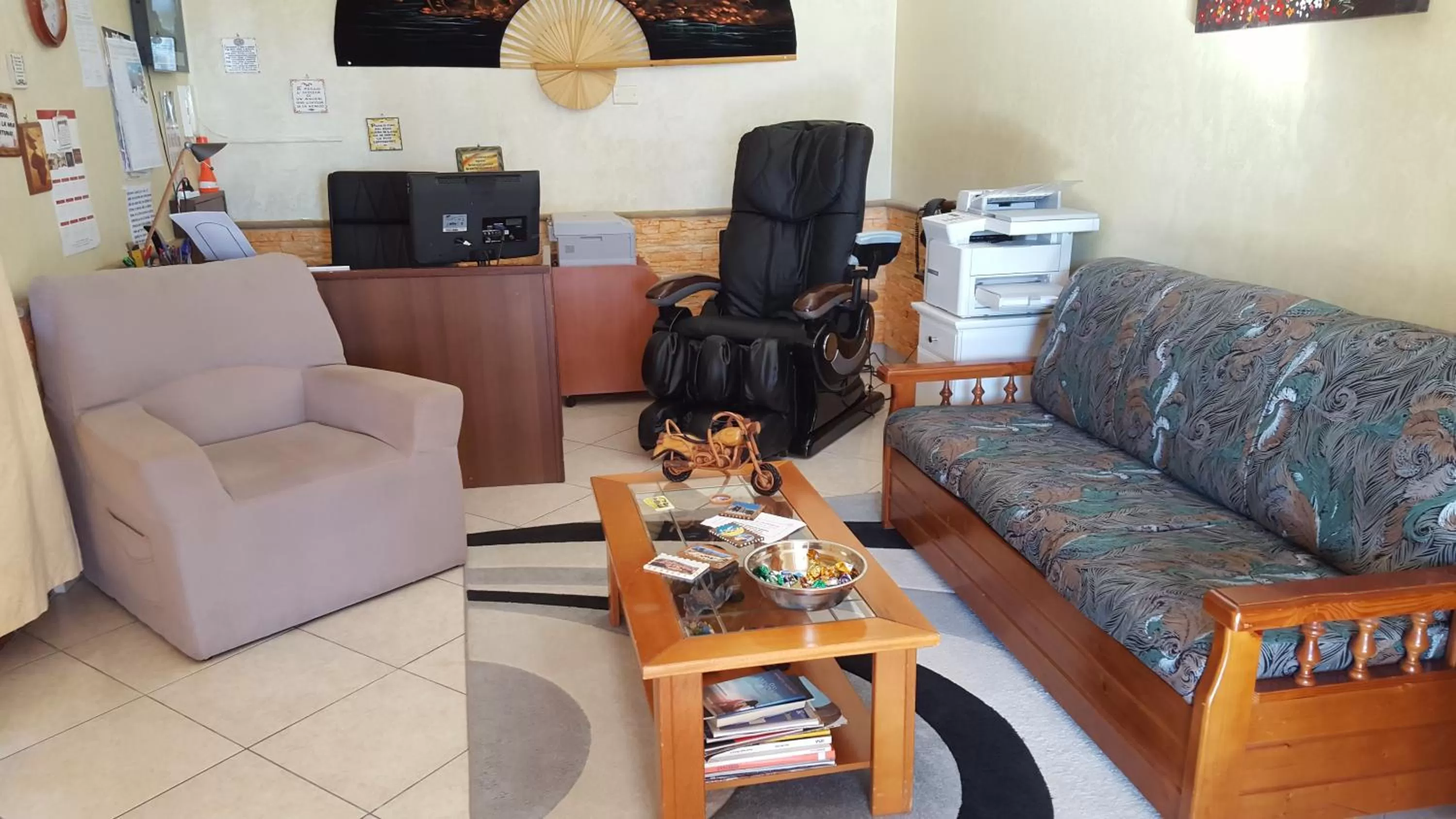 Lobby or reception in B&B da Pietro