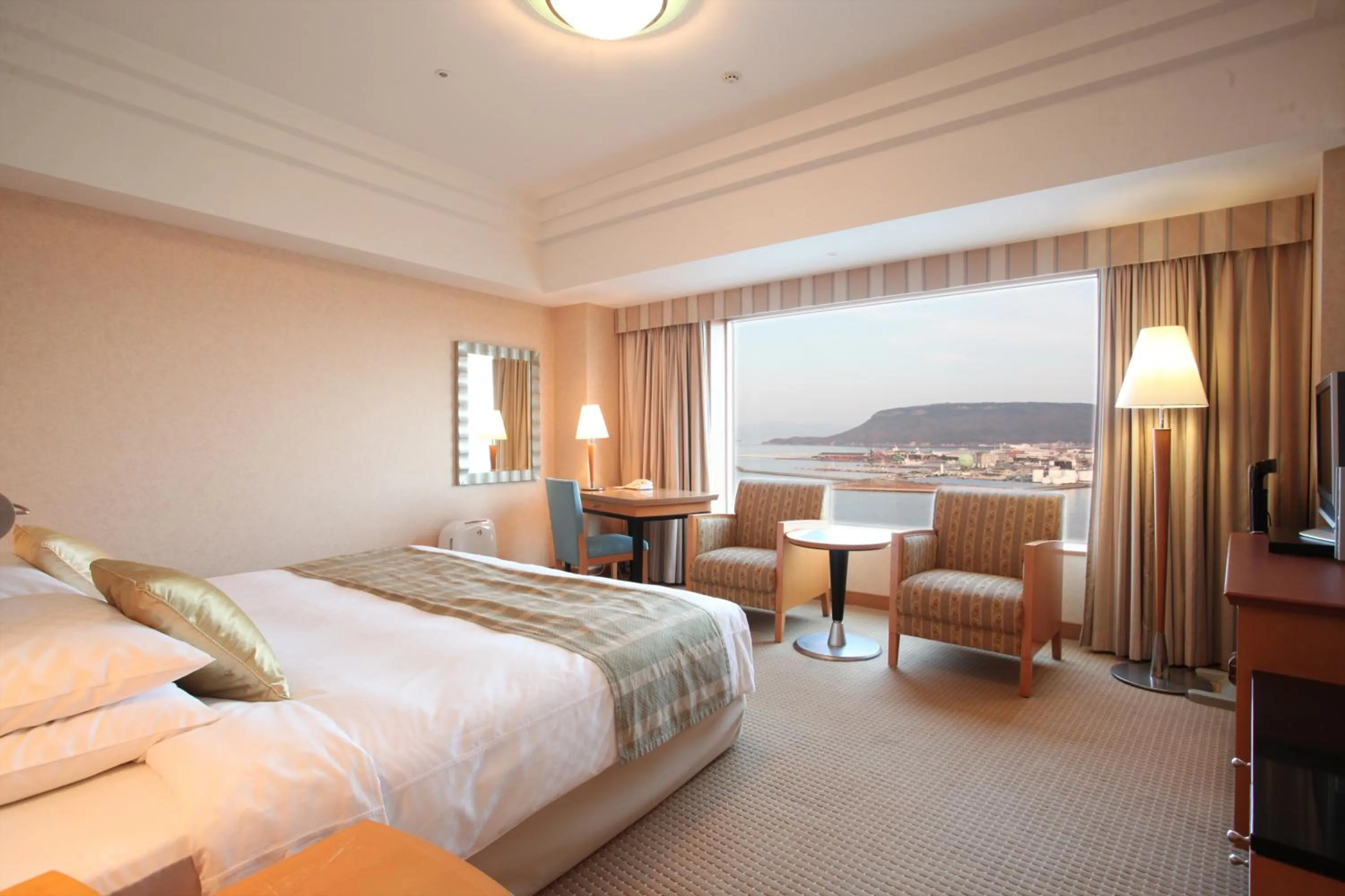 Photo of the whole room, Bed in JR Hotel Clement Takamatsu