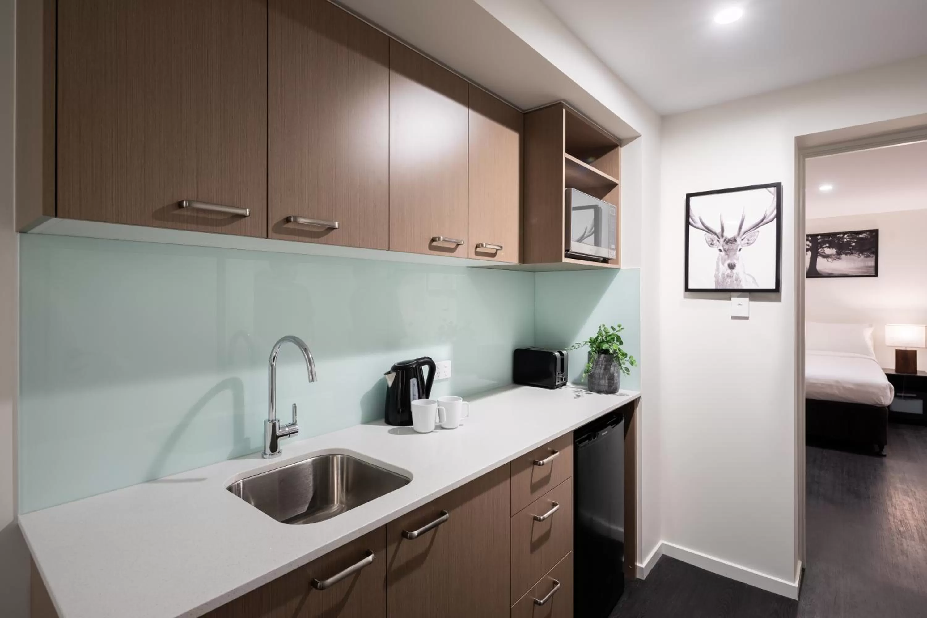 Kitchen or kitchenette in Ascot Budget Inn & Residences