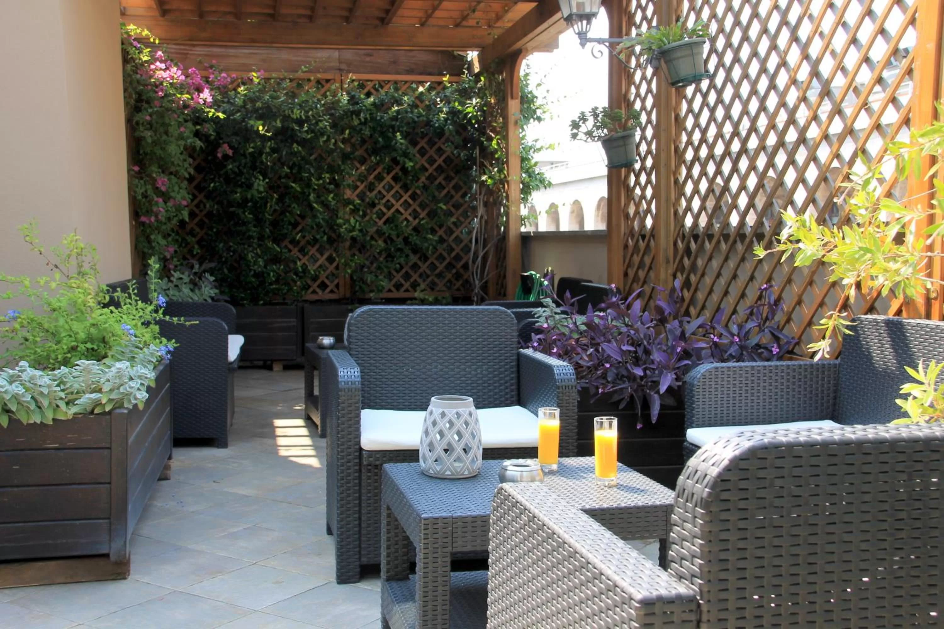 Patio in Hotel Aphrodite