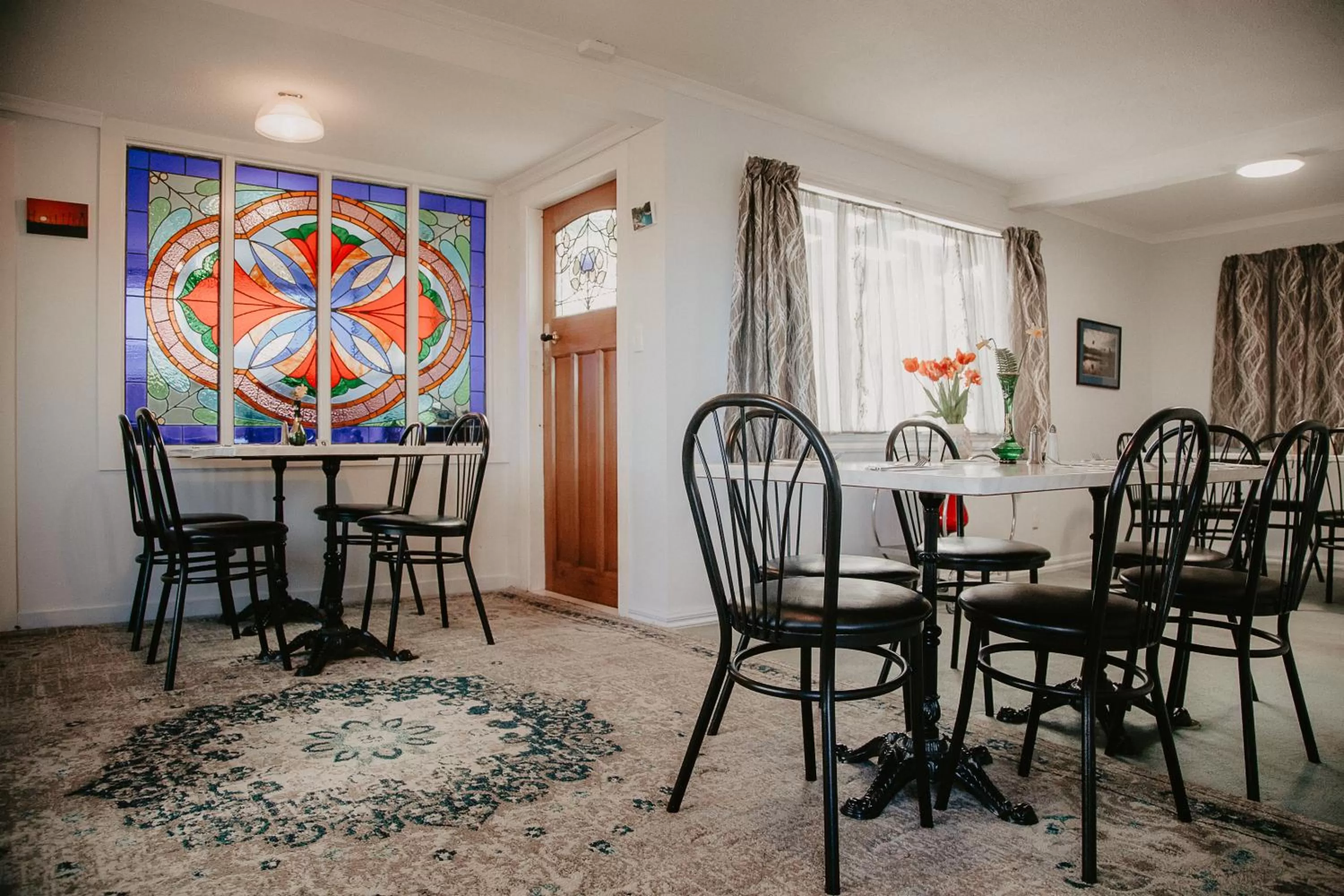 Dining area in Hokitika Pioneer Hotel