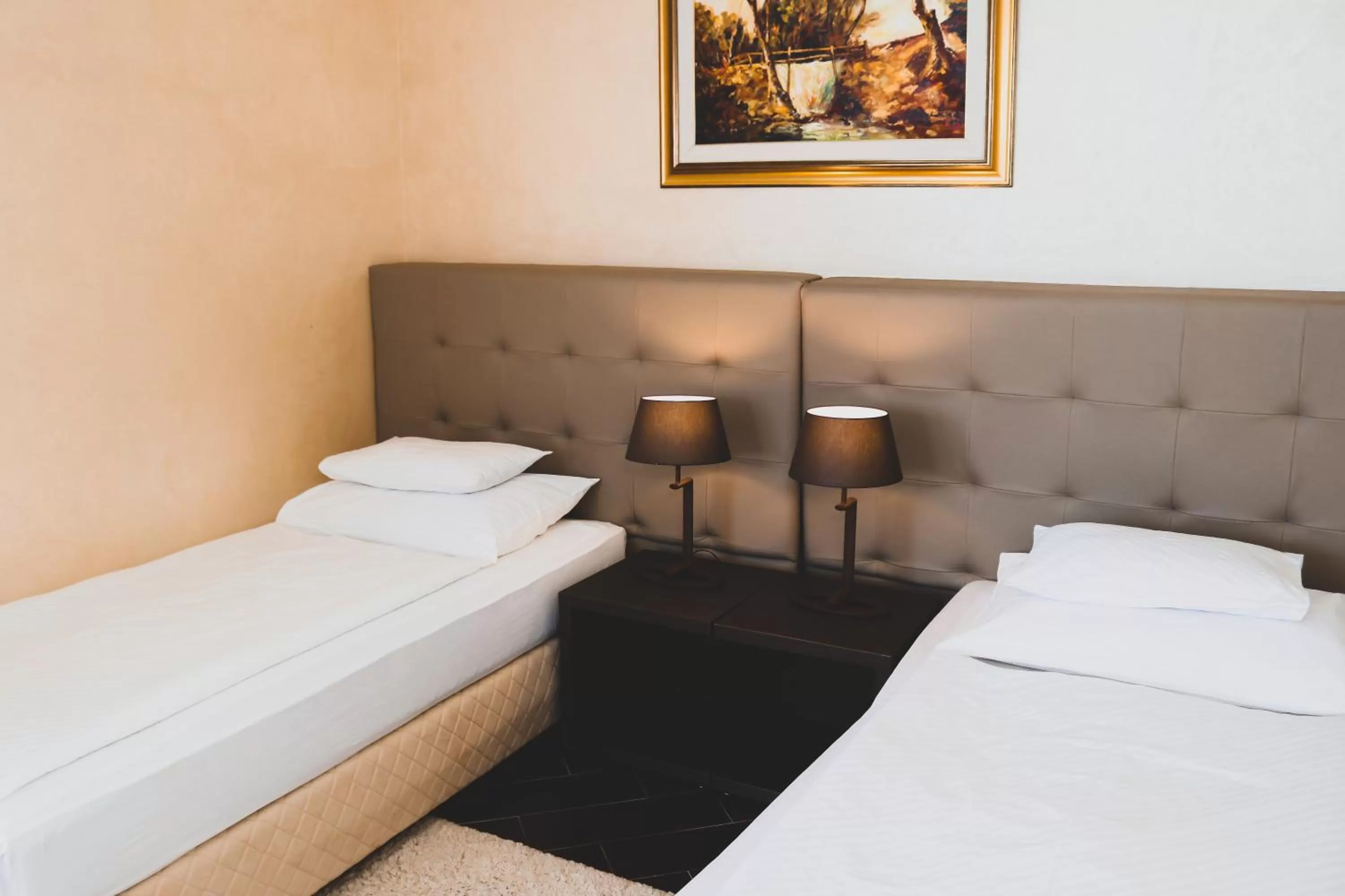 Bed in Hotel Alexandar Lux