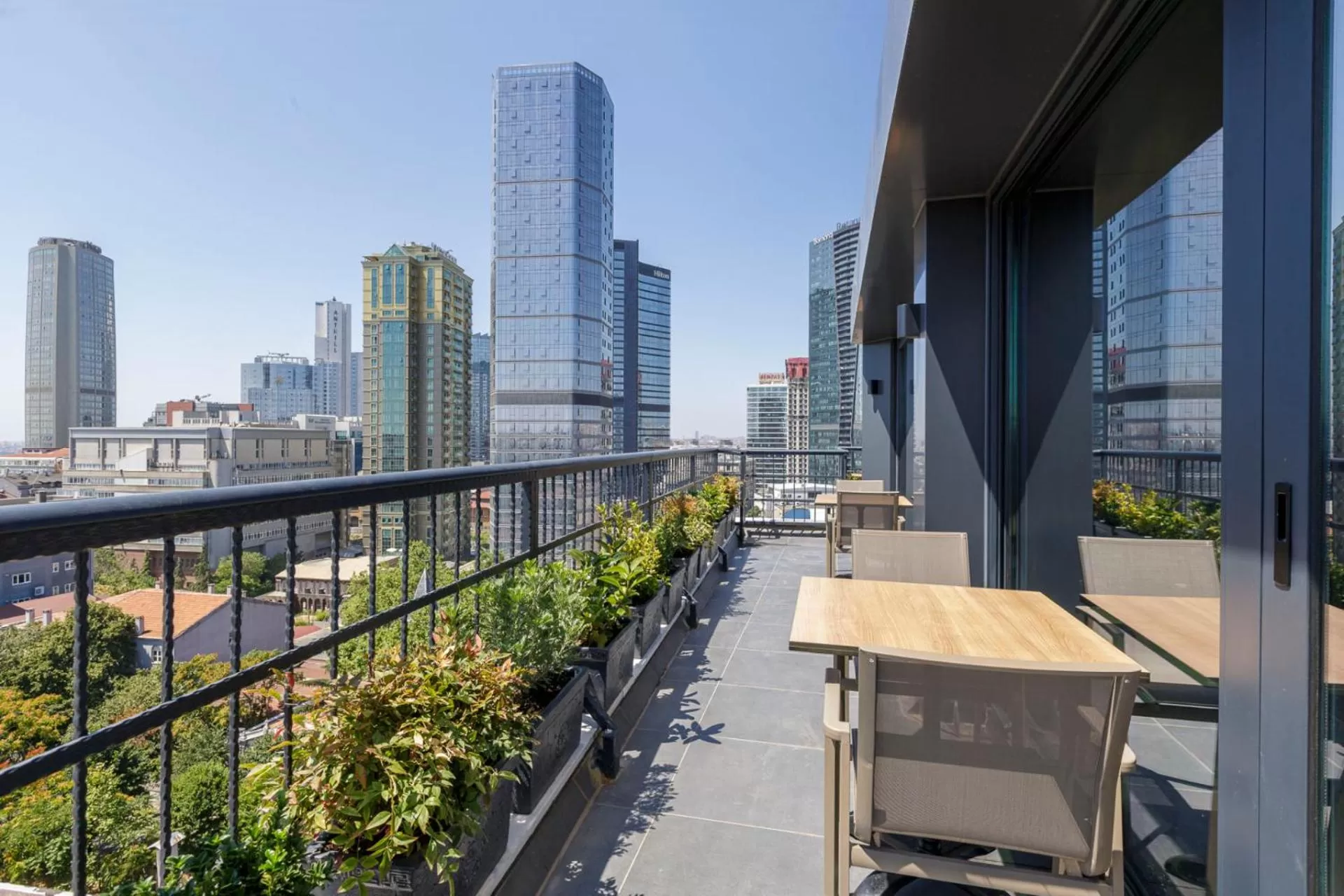 Patio in Ramada Encore by Wyndham Istanbul Sisli