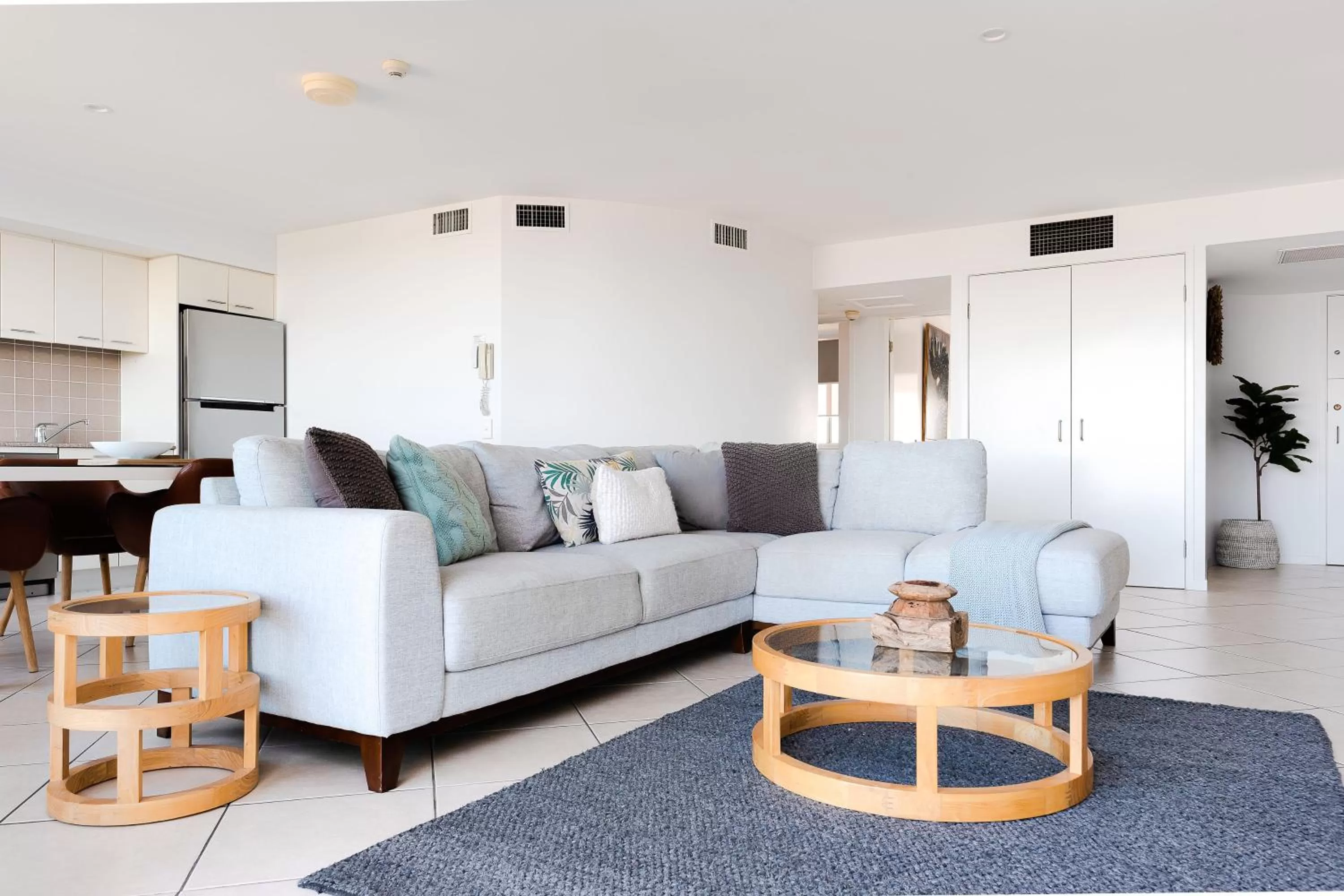 Living room in Grandview Apartments