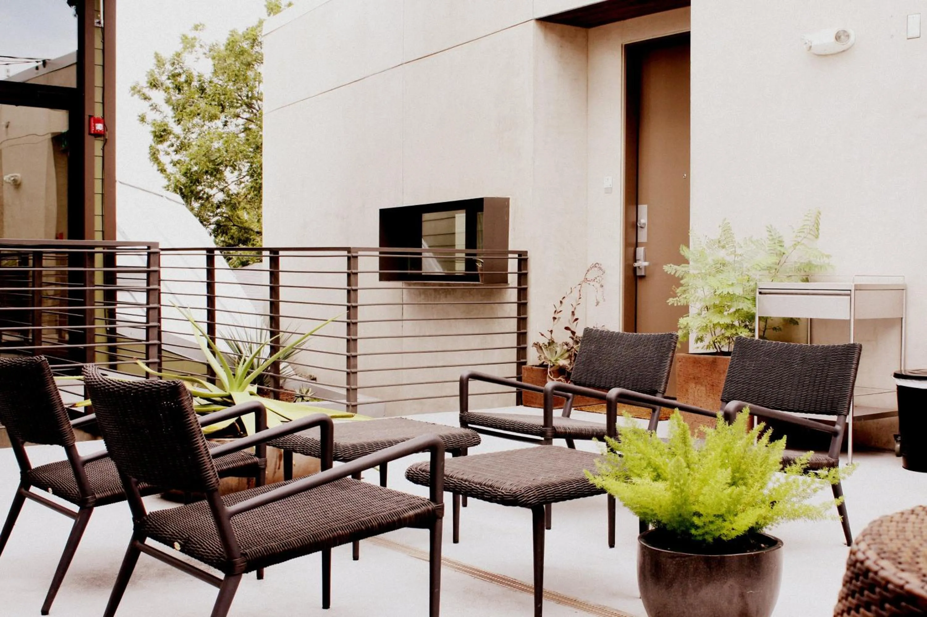 Patio in Heywood Hotel