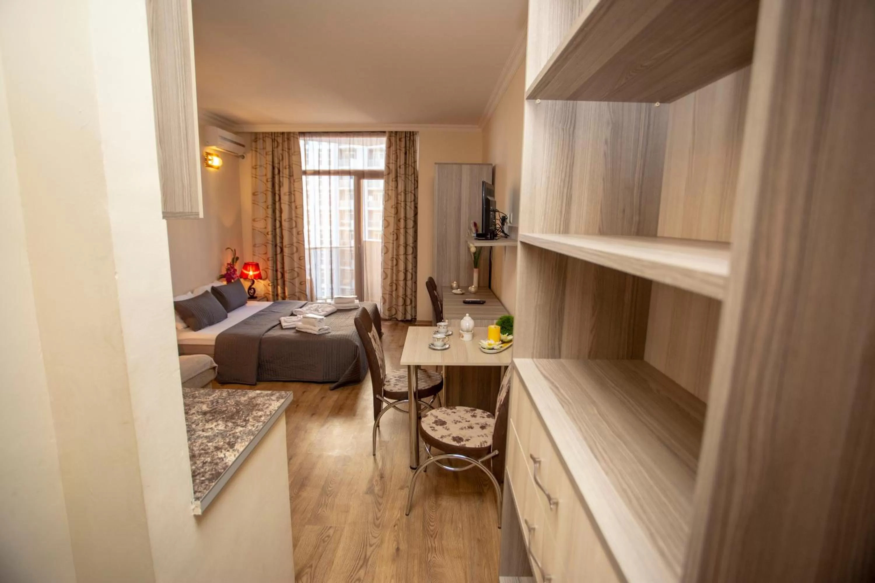 Living room, Bed in Blue Star Batumi