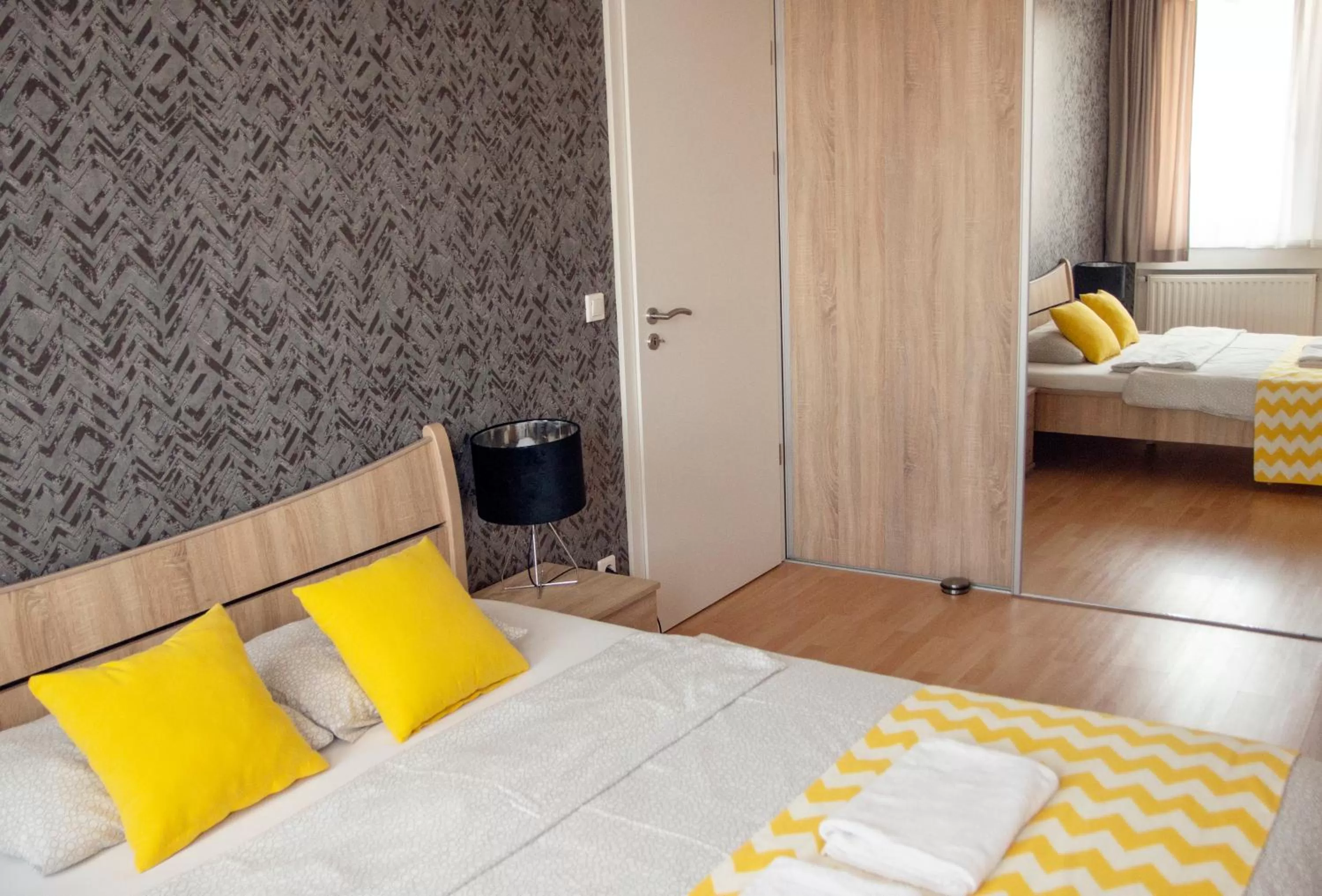 Bedroom in Keleti Aparthotel