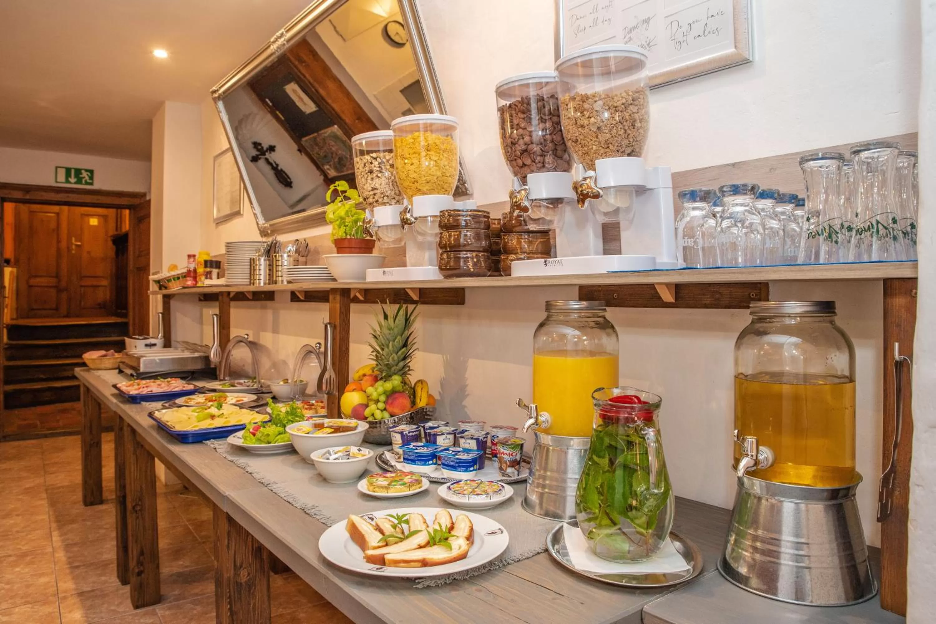 Breakfast in Ubytování u BÍLÉ PANÍ