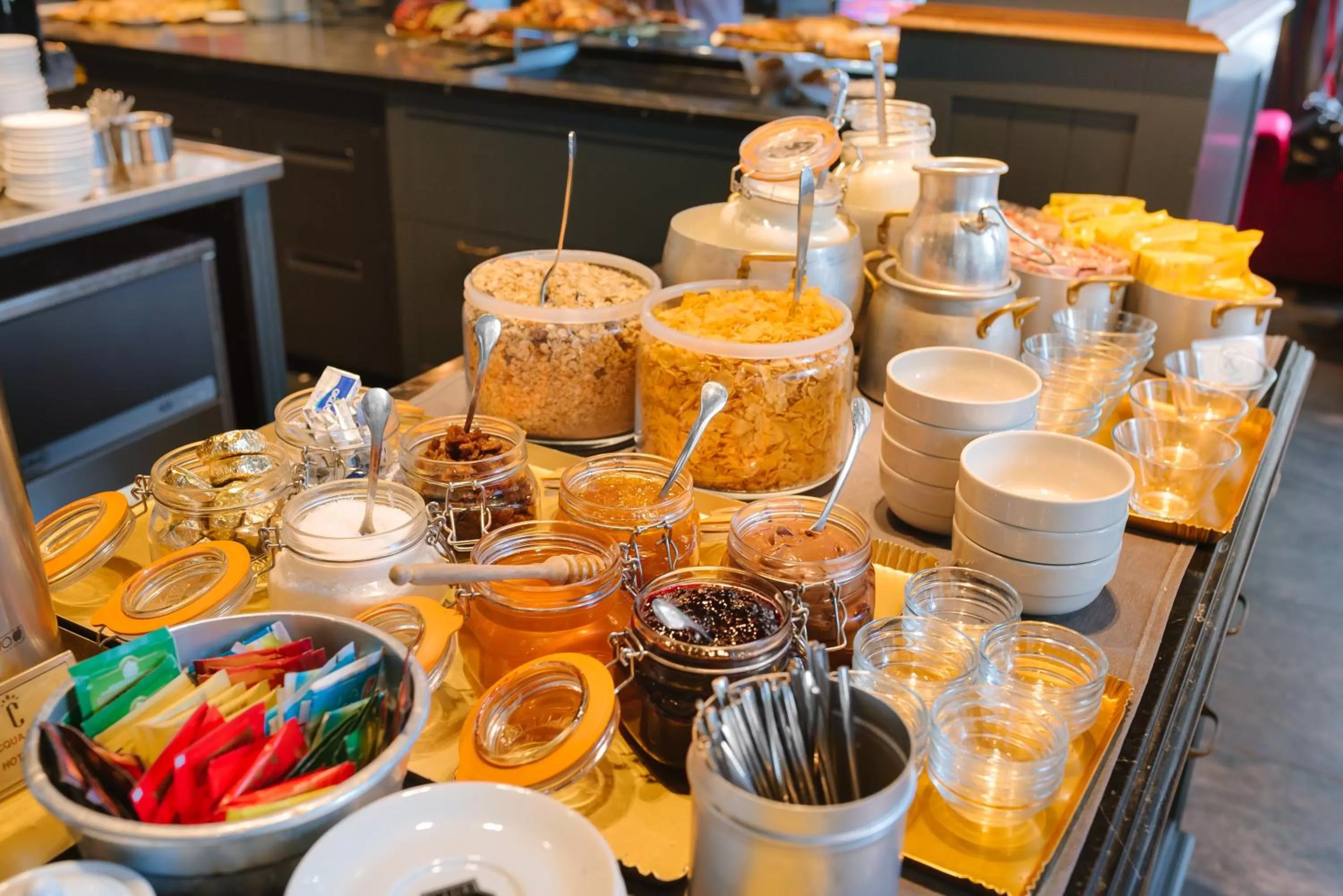 Food close-up in Windsor Hotel Milano