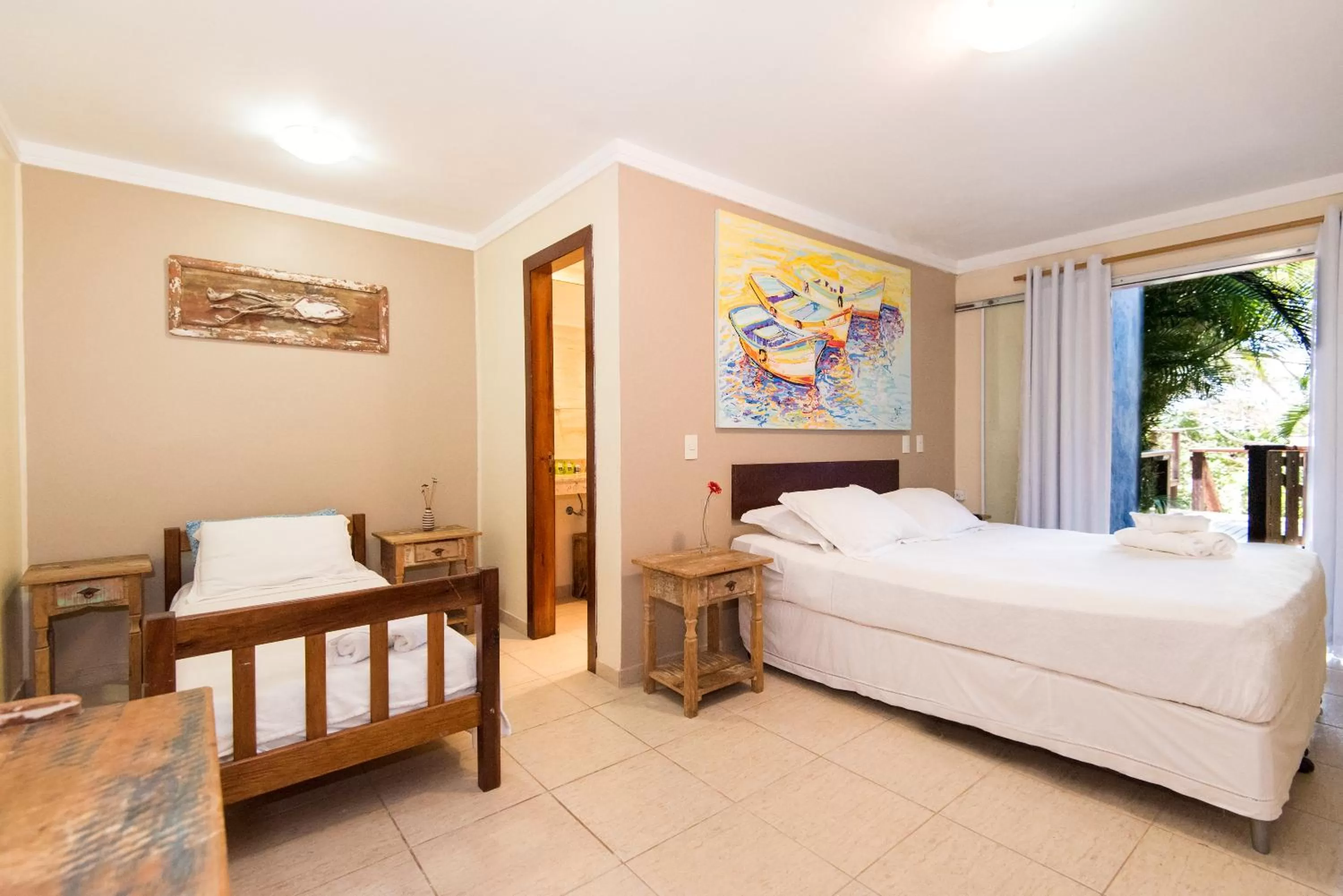 Bed in Pousada La Dolce Vita