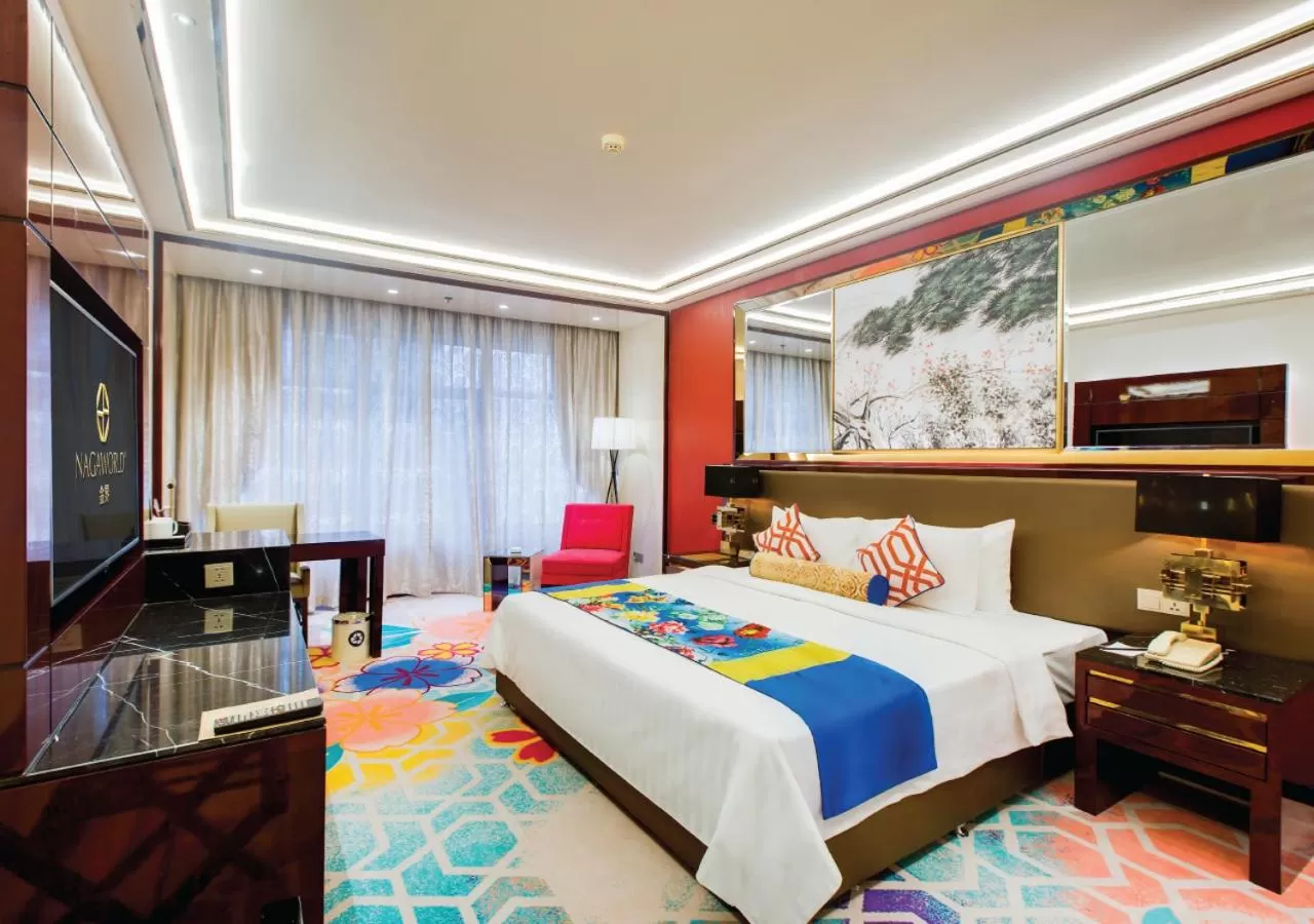 Photo of the whole room, Bed in NagaWorld Hotel & Entertainment Complex