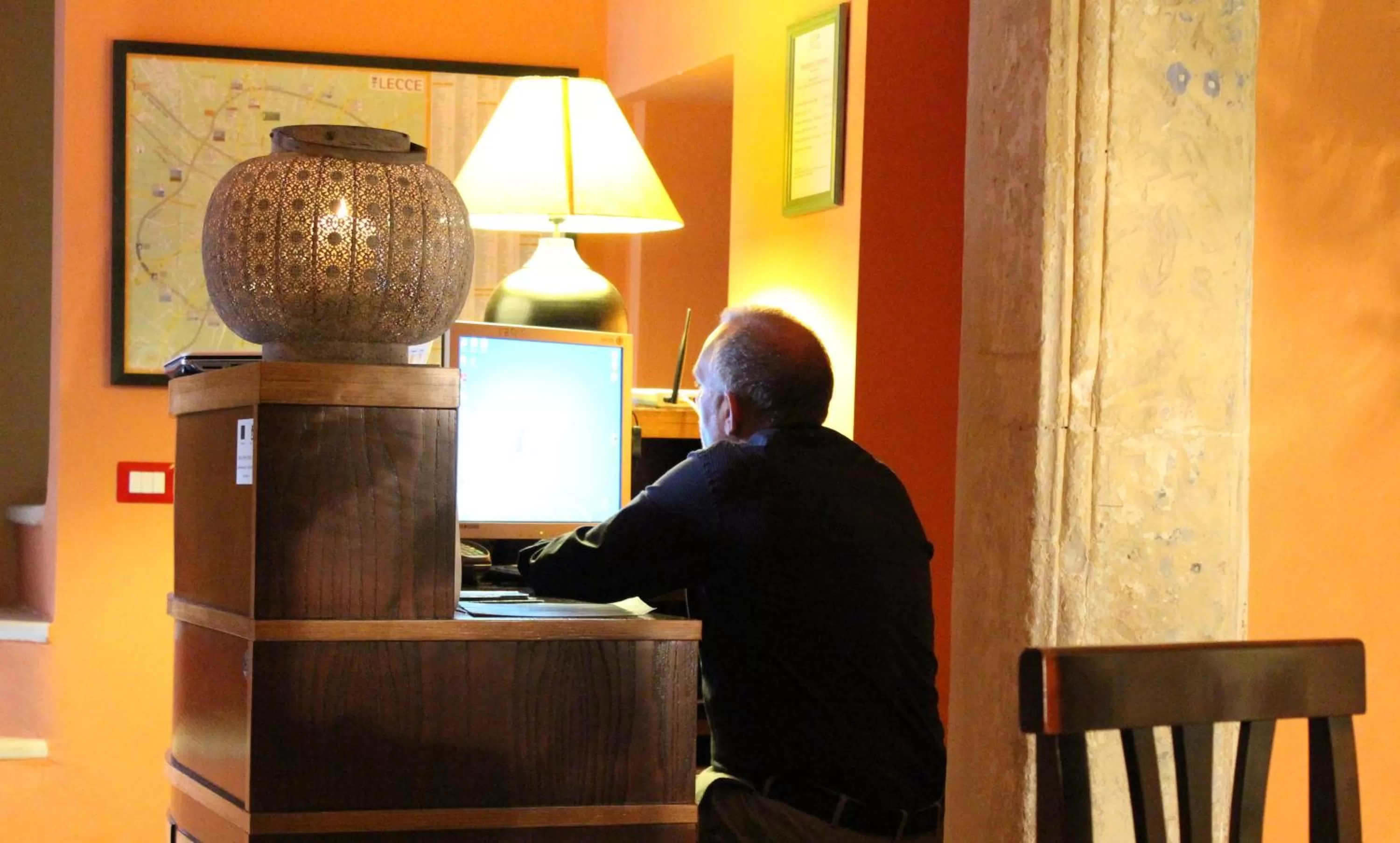 Lobby or reception in B&B Residenza Pizziniaco