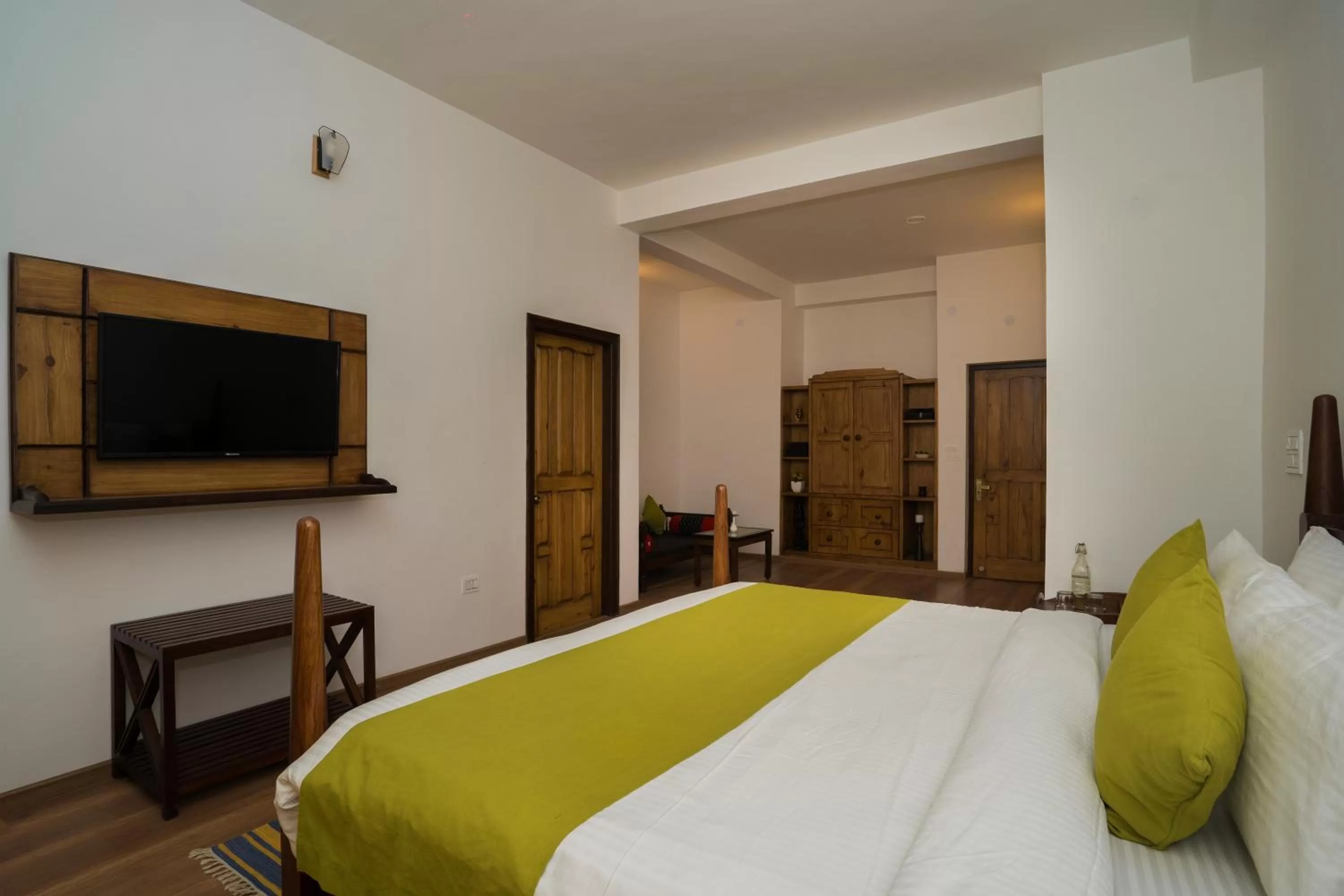 Bed in Bhikampur Lodge By Nine Hotels