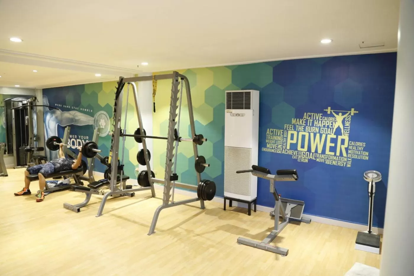 Fitness centre/facilities in Villa Caceres Hotel