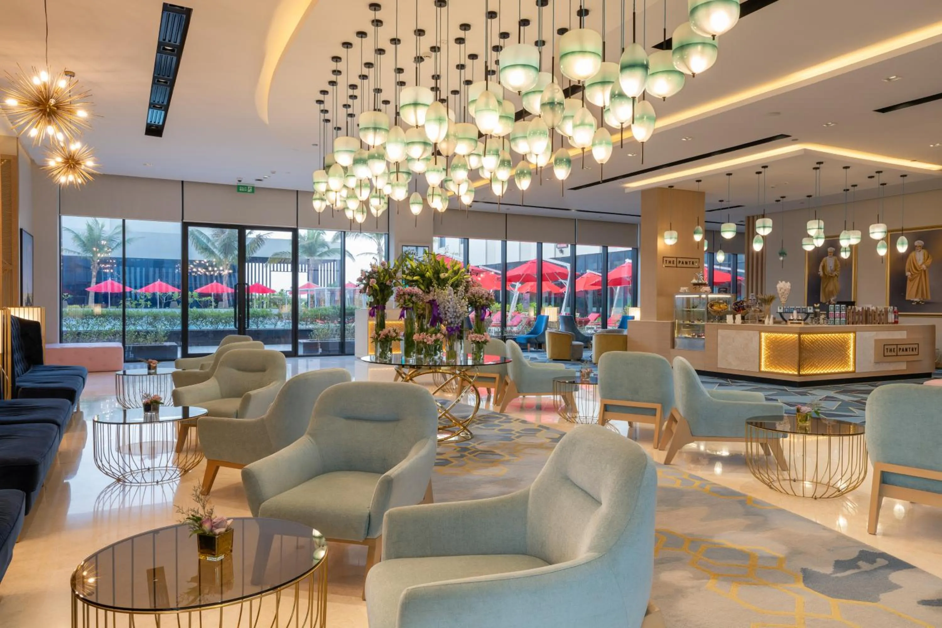 Lobby or reception in Maani Muscat Hotel & Apartments