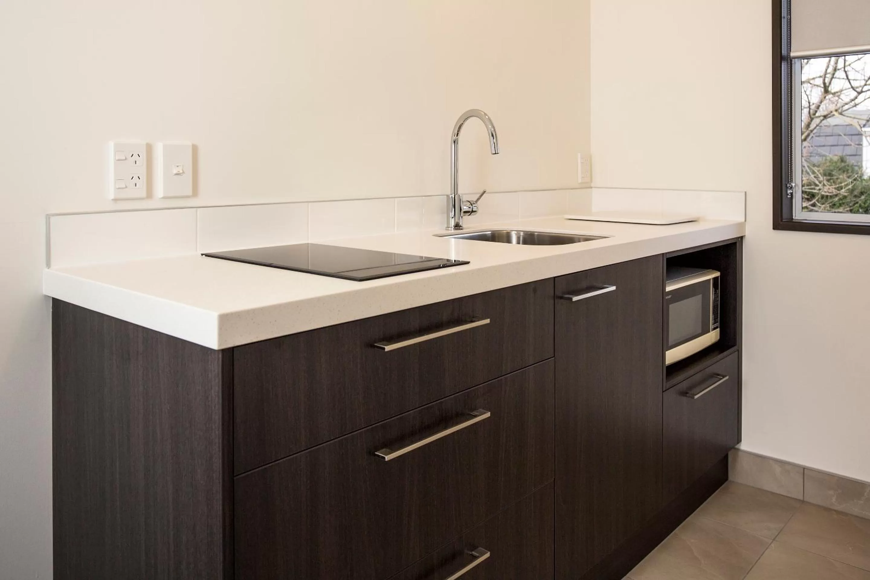 Kitchen or kitchenette in Pavilions Hotel