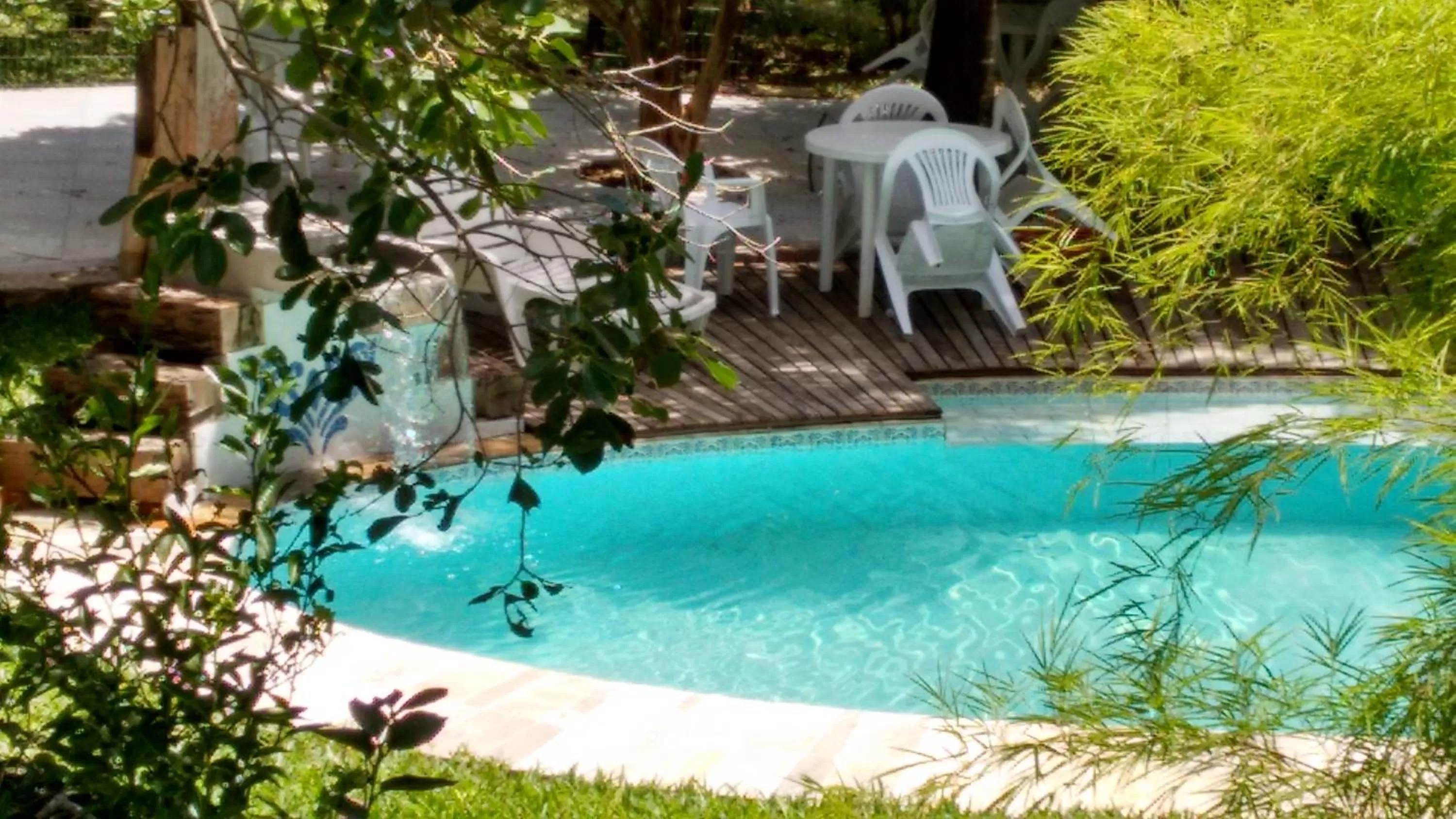 Pool view in Hotel Chácara das Flores