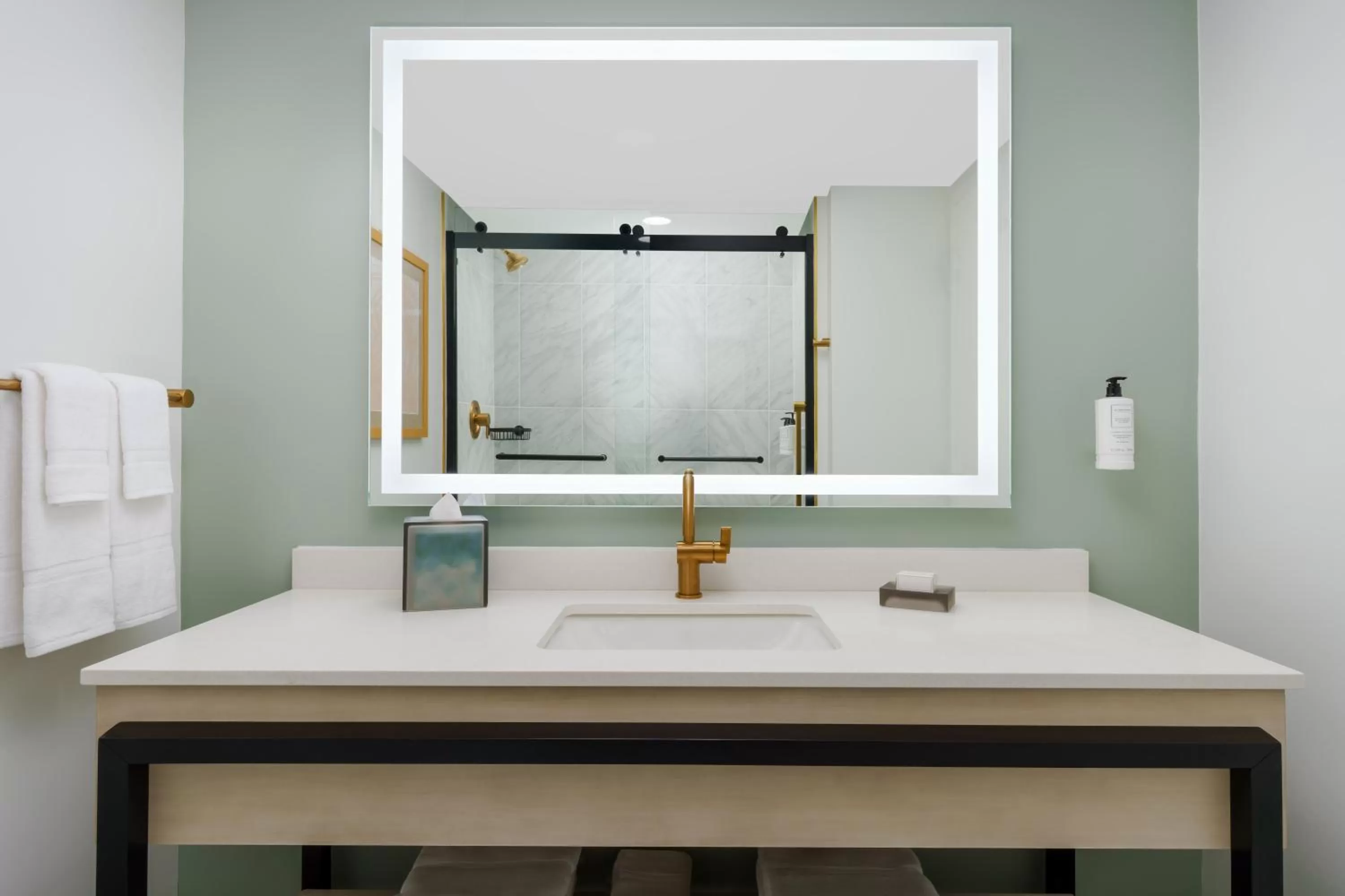 Shower in Beal House Fort Walton Beach, Tapestry Collection By Hilton