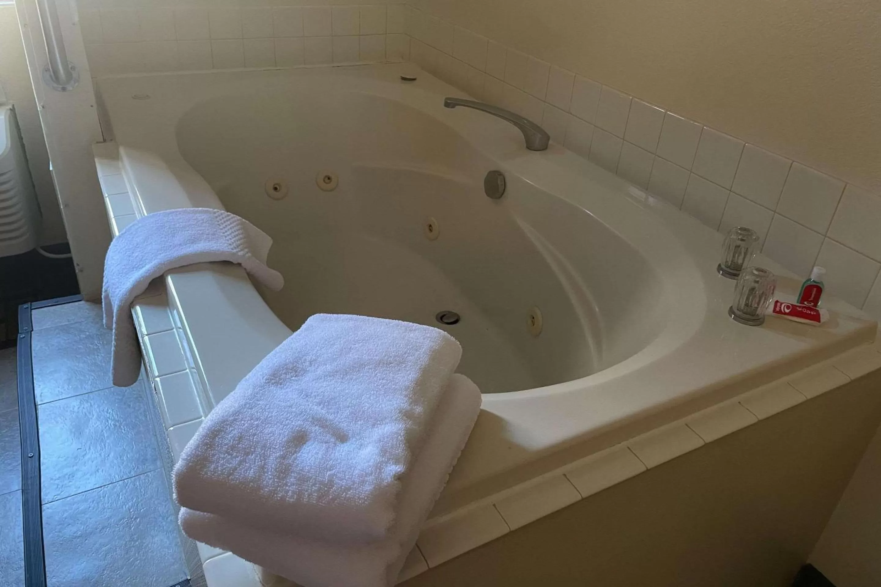 Bedroom in Econo Lodge Kalamazoo near Wings Stadium