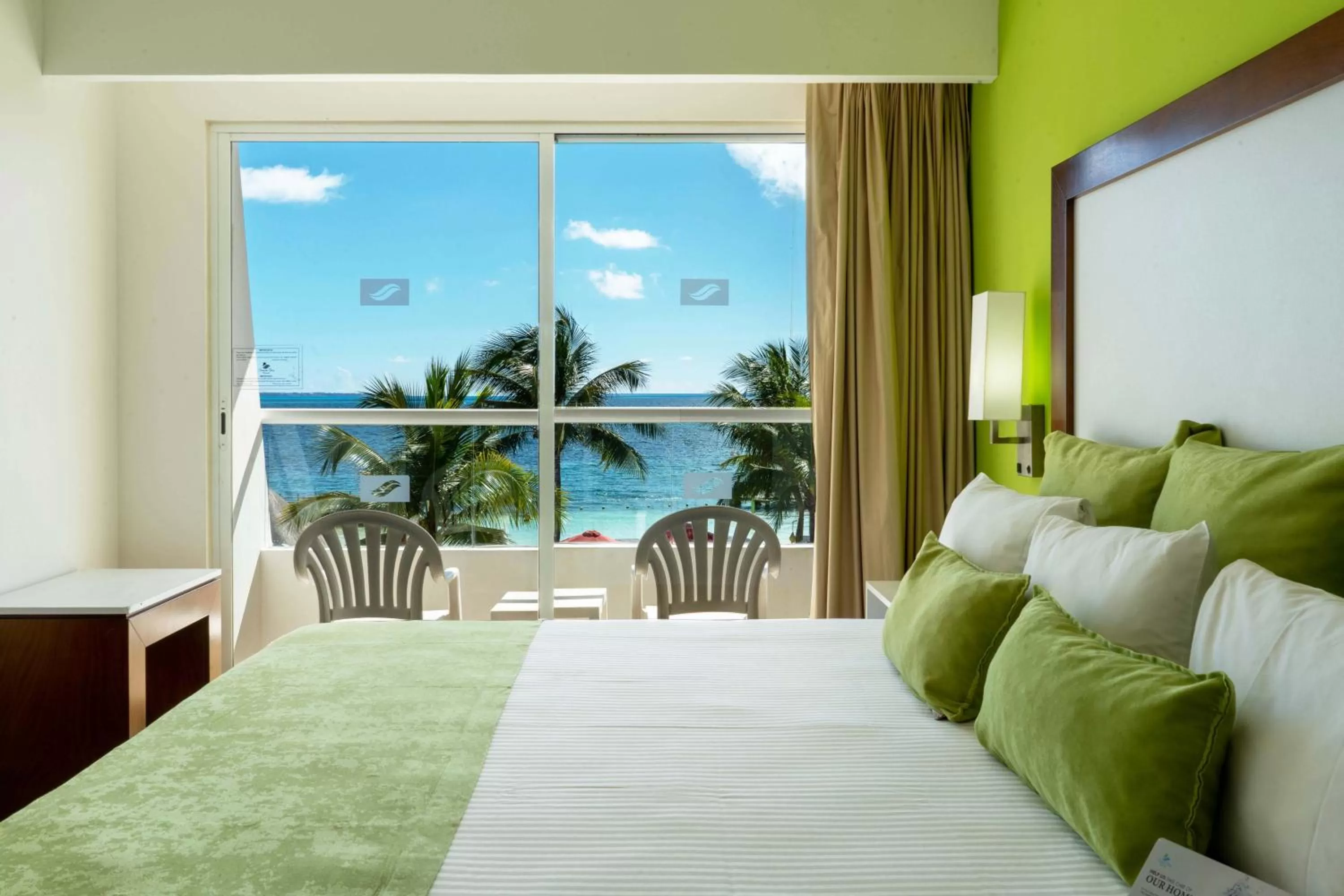 View (from property/room), Bed in Cancun Bay All Inclusive Hotel