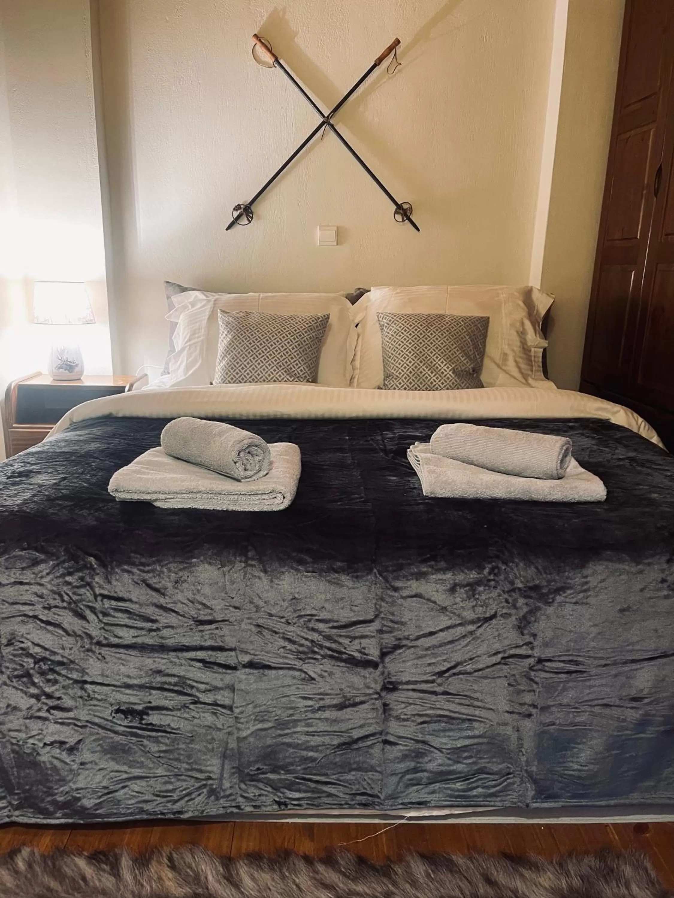 Bedroom, Bed in Parnassos Snow Hill Chalet