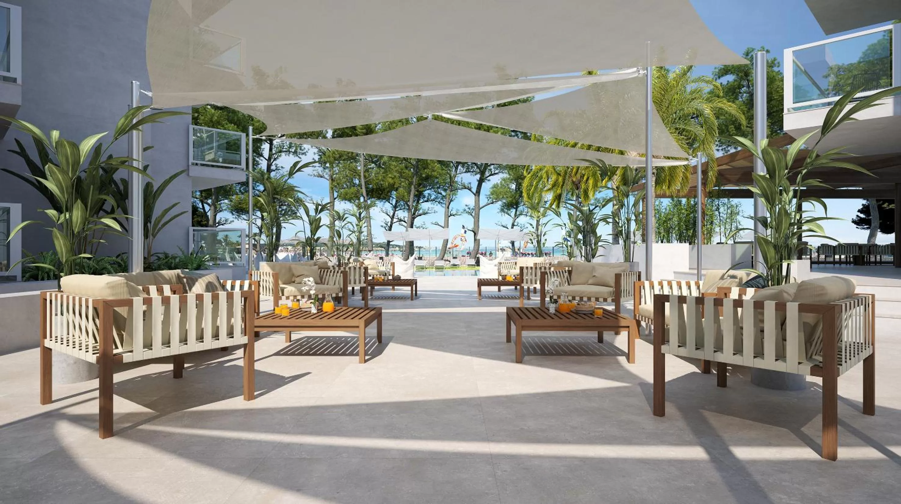Patio in Sofia Alcudia Beach