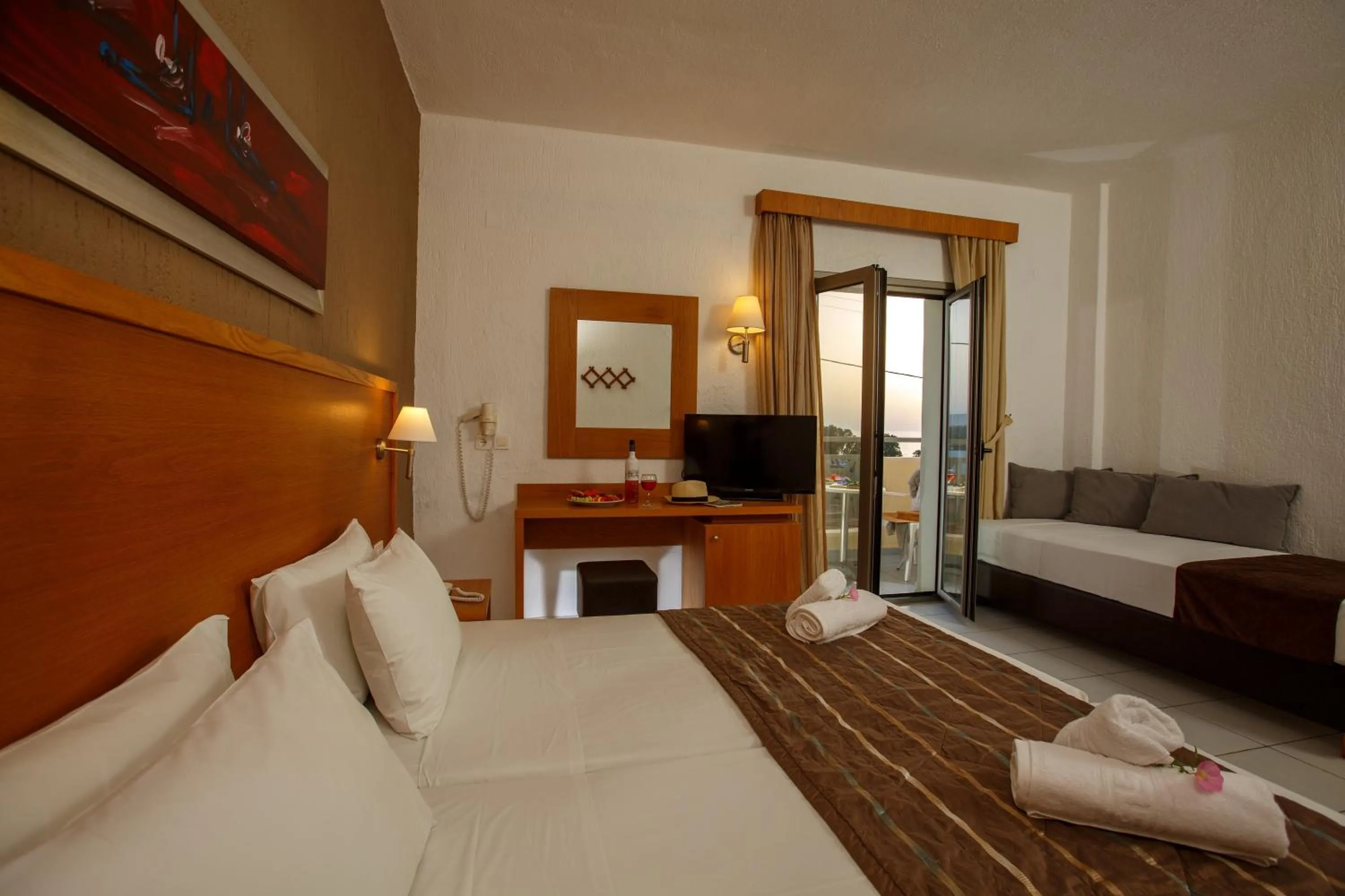 Bed in Europa Beach Hotel