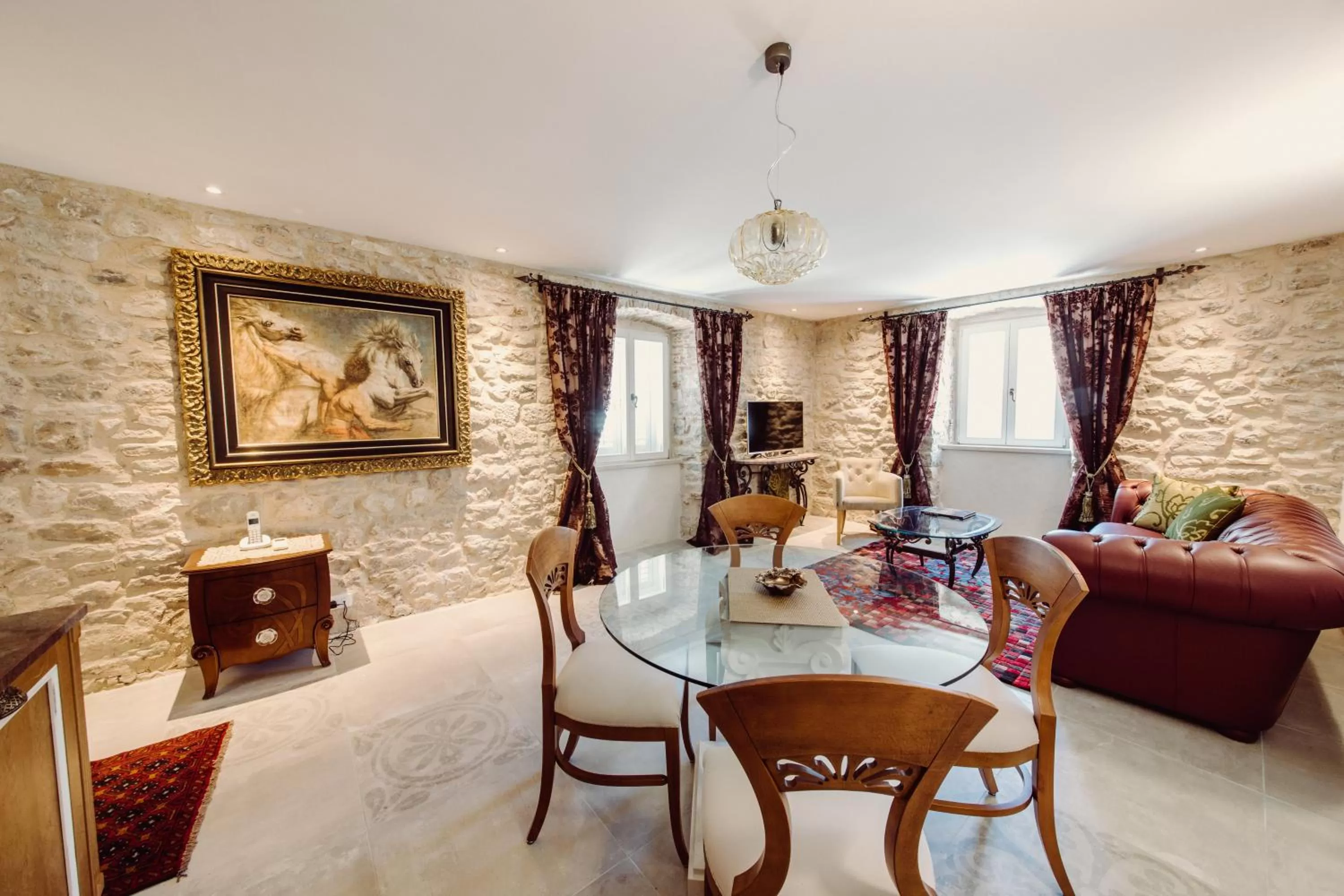 Living room in Villa Nepos Hotel