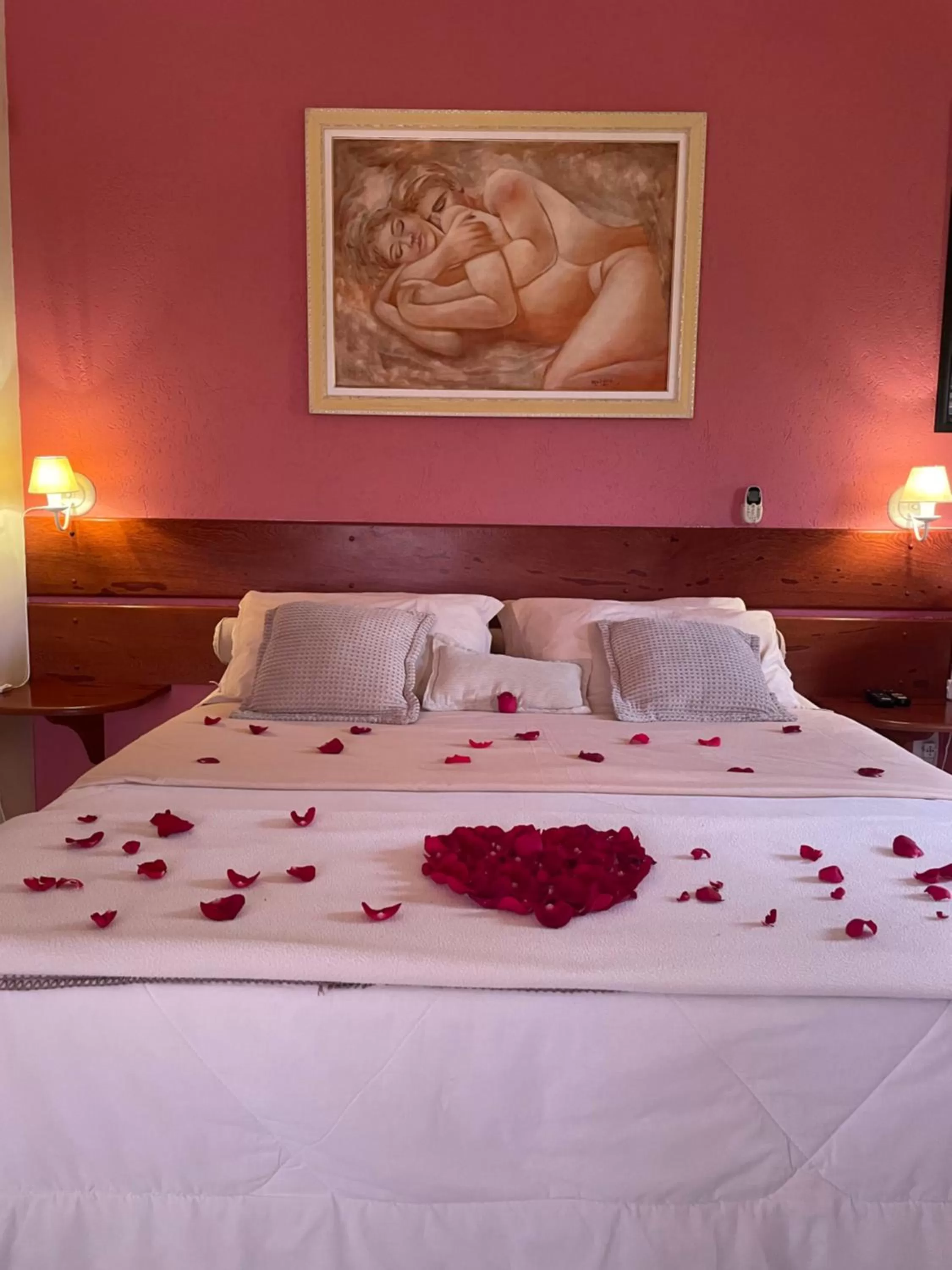 Bed in Pousada Ilha dos Anjos