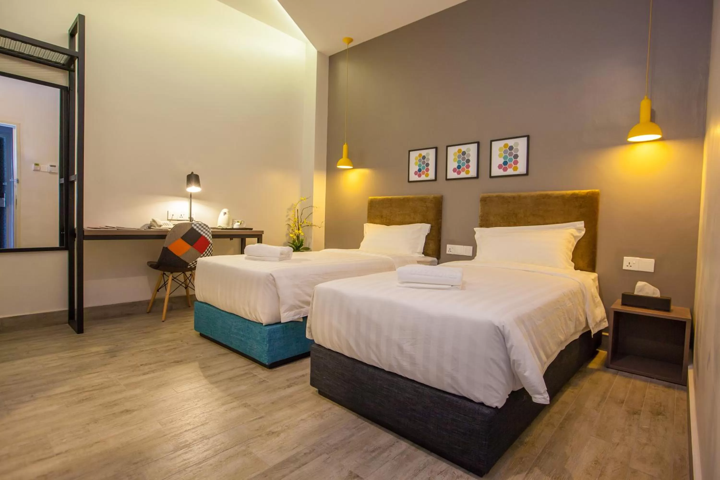 Bed in Bzz Hotel Skudai