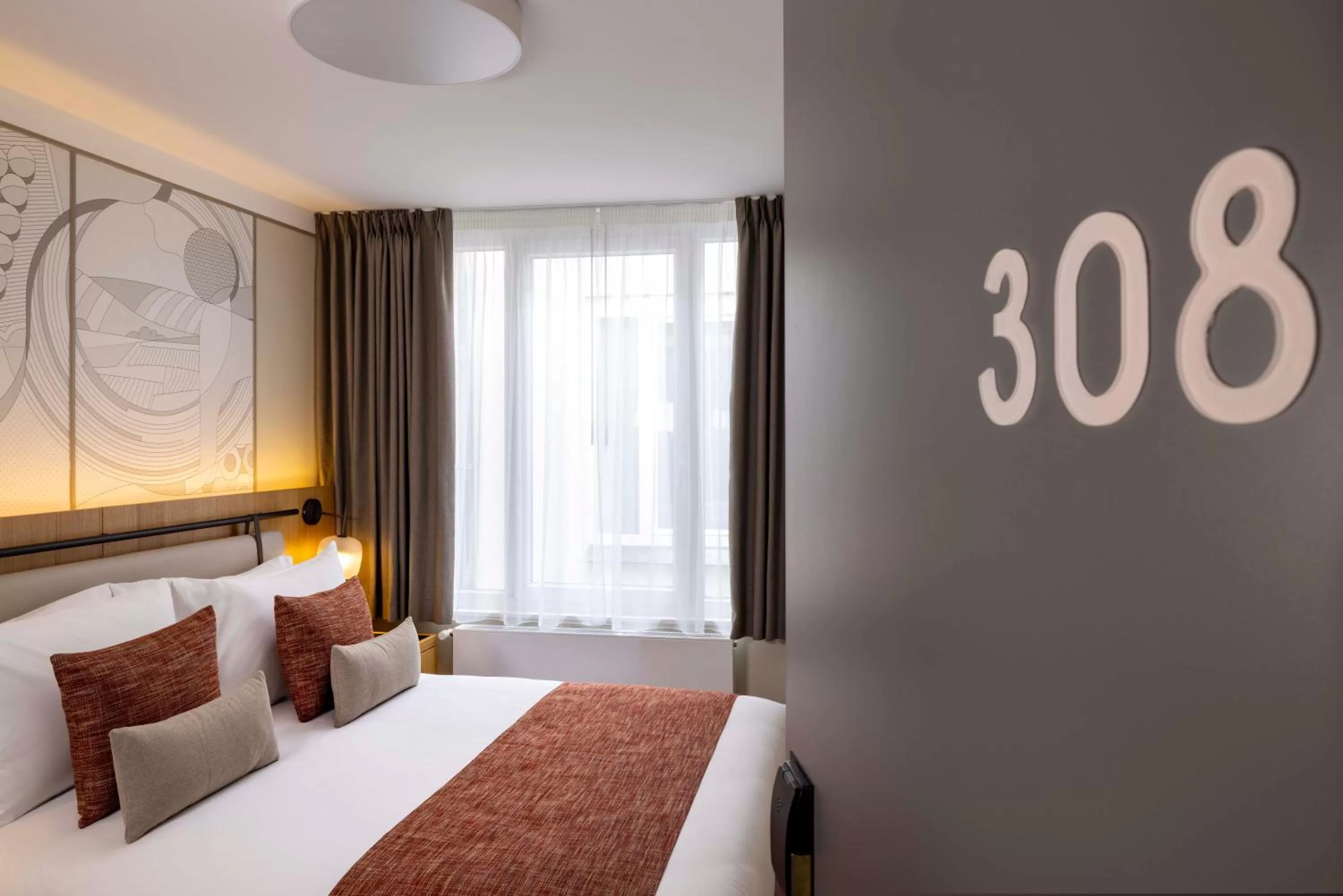 Bed in Hotel La Diligence