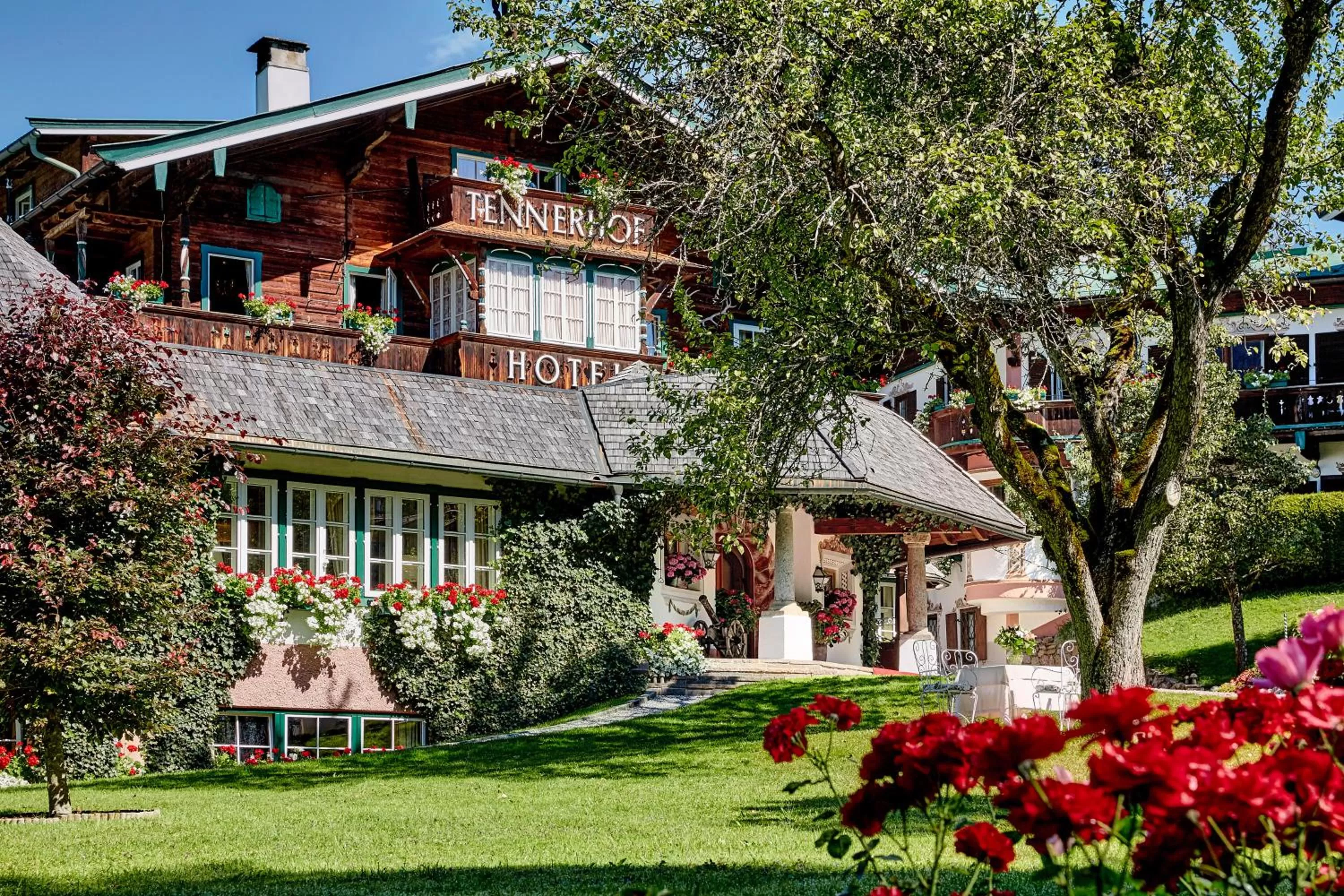 Property building in Relais & Châteaux Hotel Tennerhof