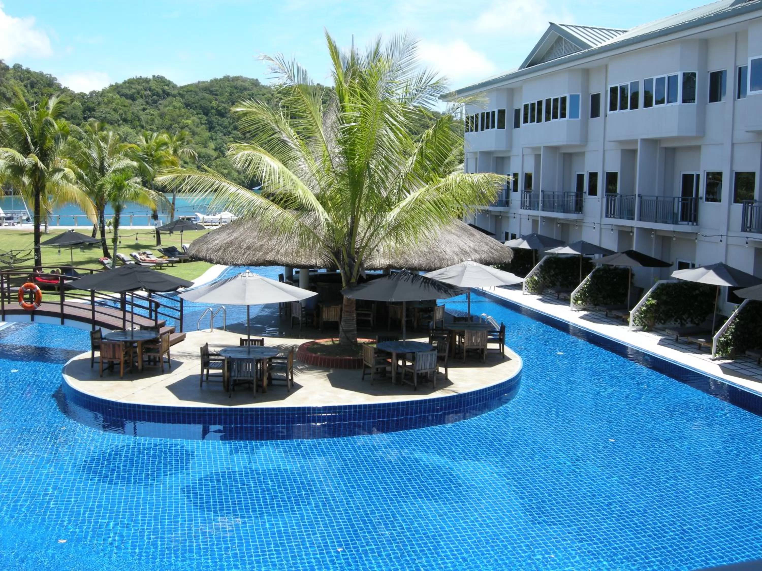 Swimming pool in Cove Resort Palau