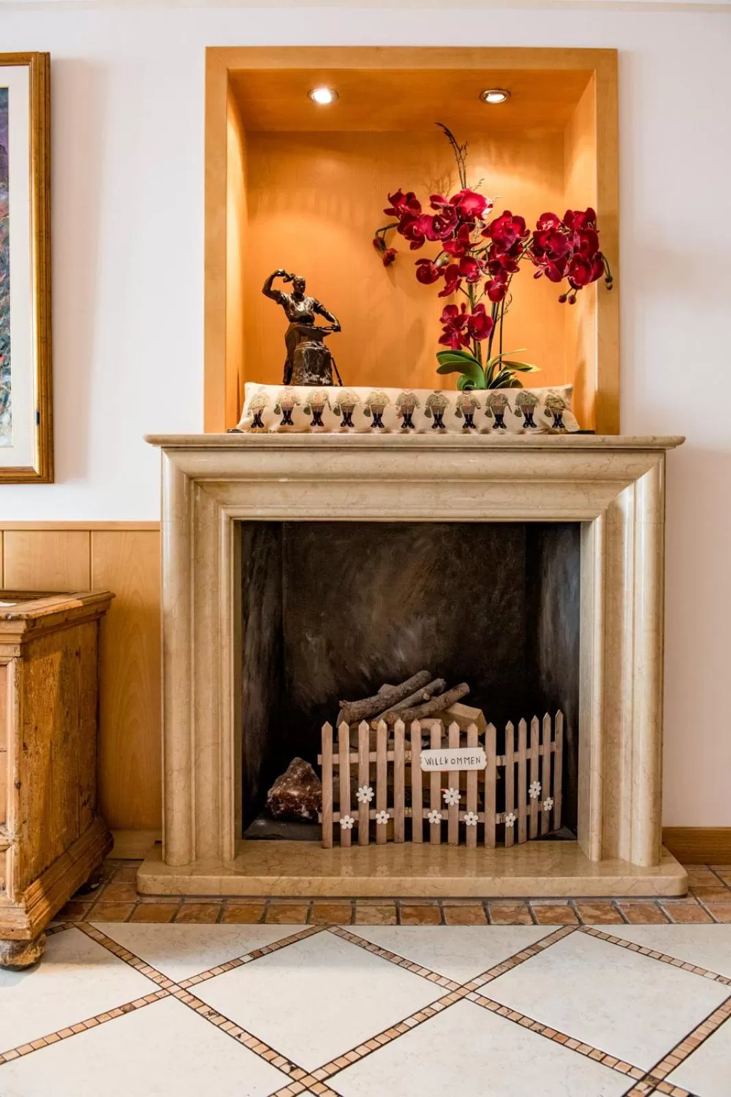 Lobby or reception in Hotel Krone