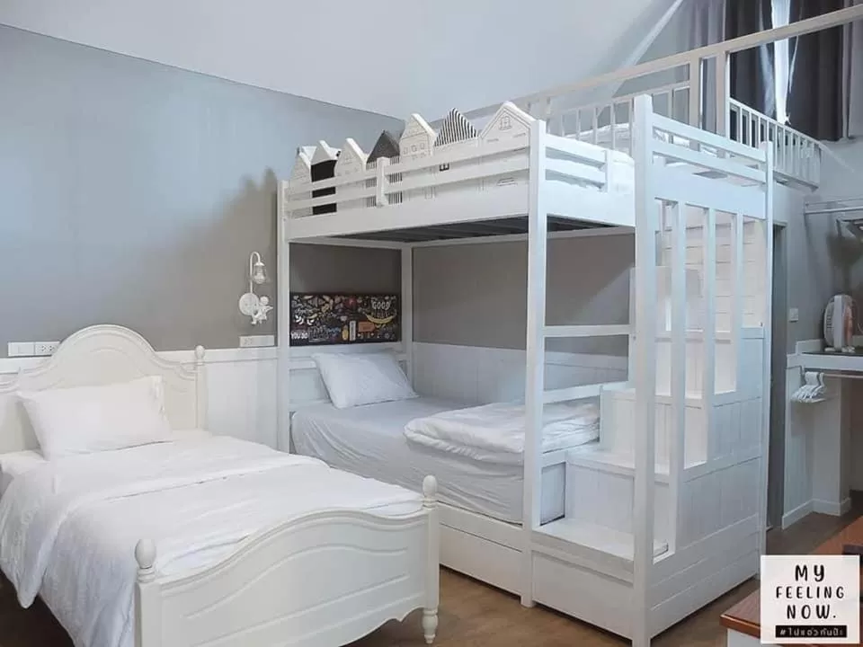 Bed in Baan JaoKorKluay บ้านเจ้ากอกล้วย