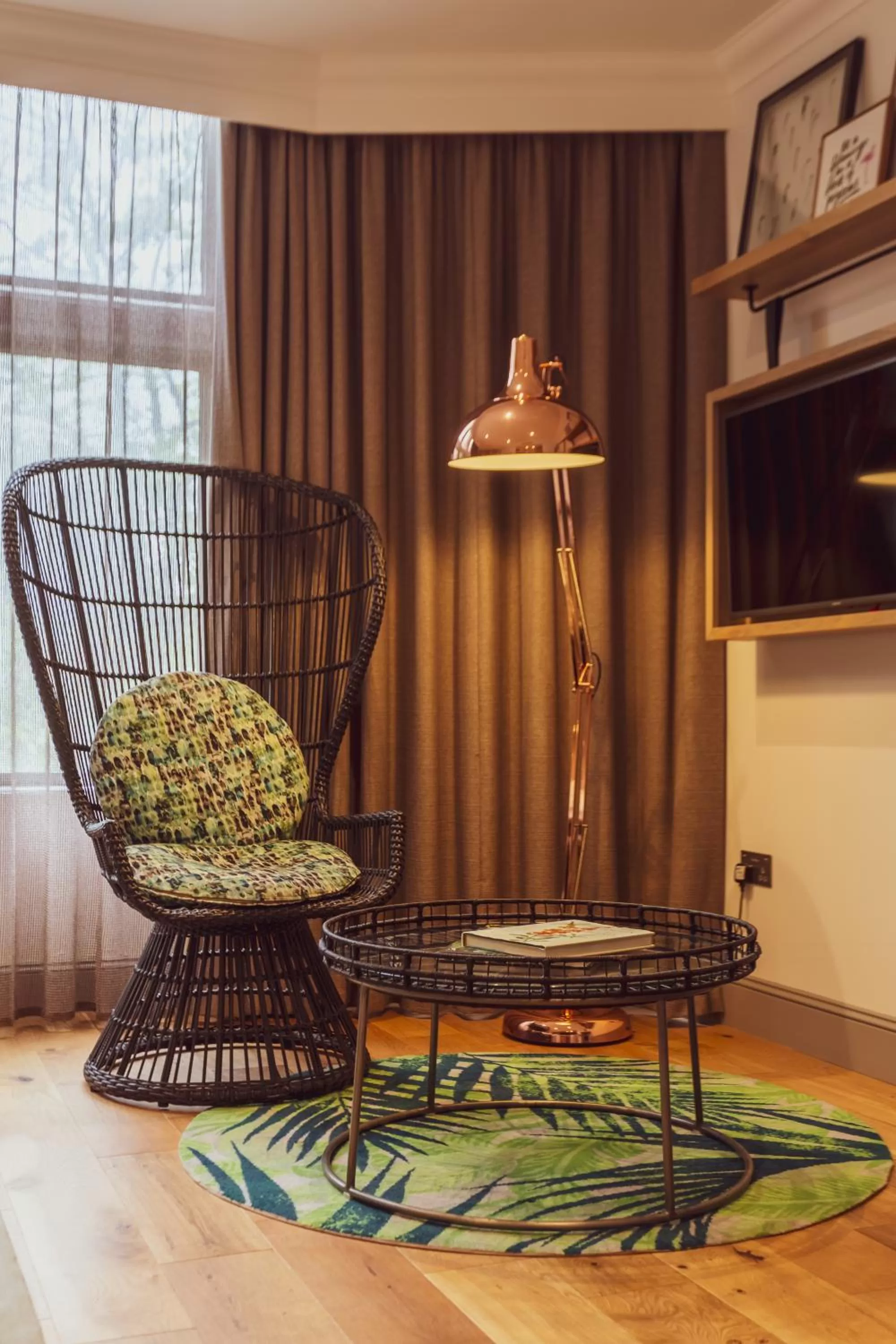 Seating area in The Gardens Hotel