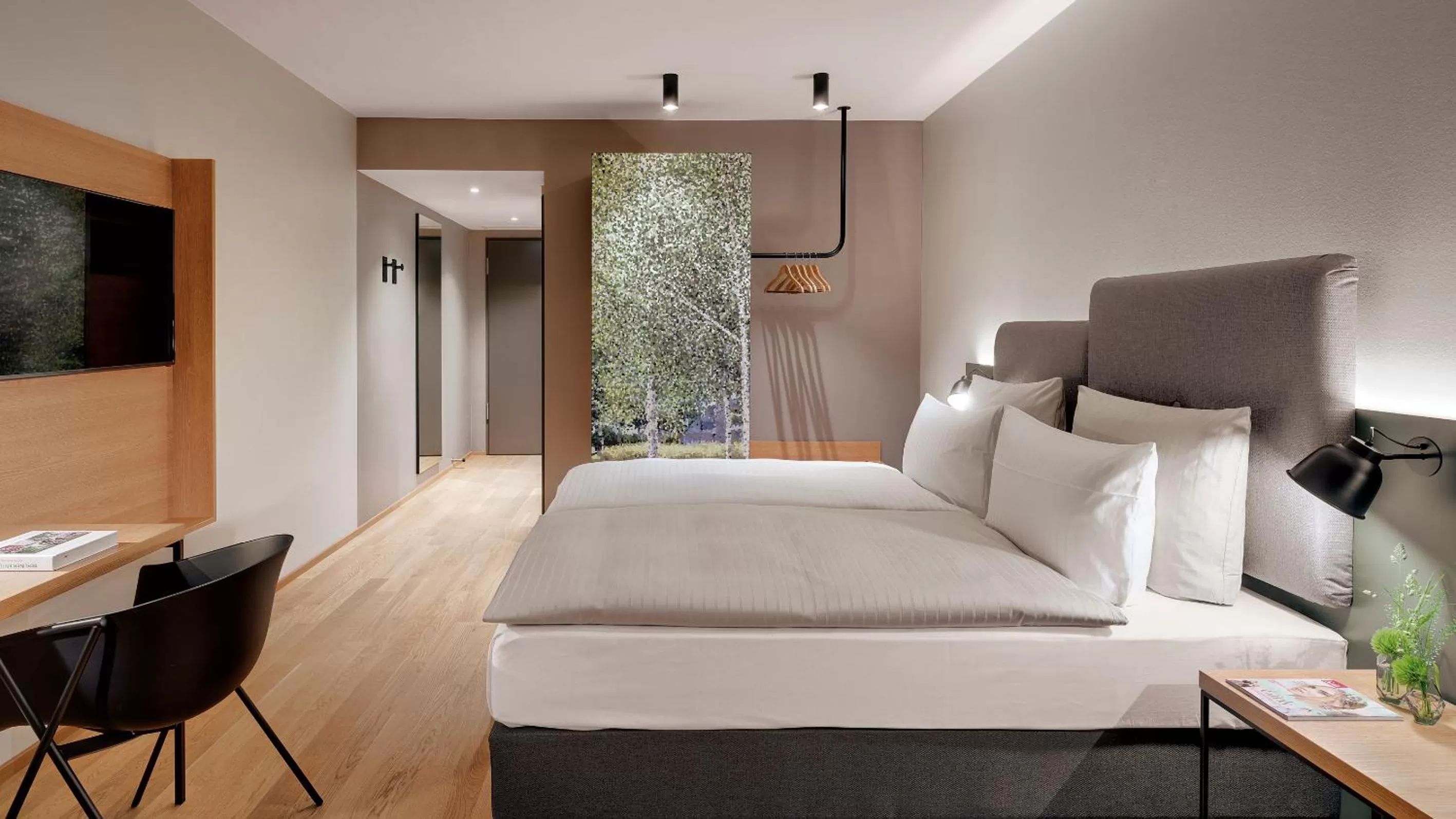 Bed in Hotel the YARD Berlin