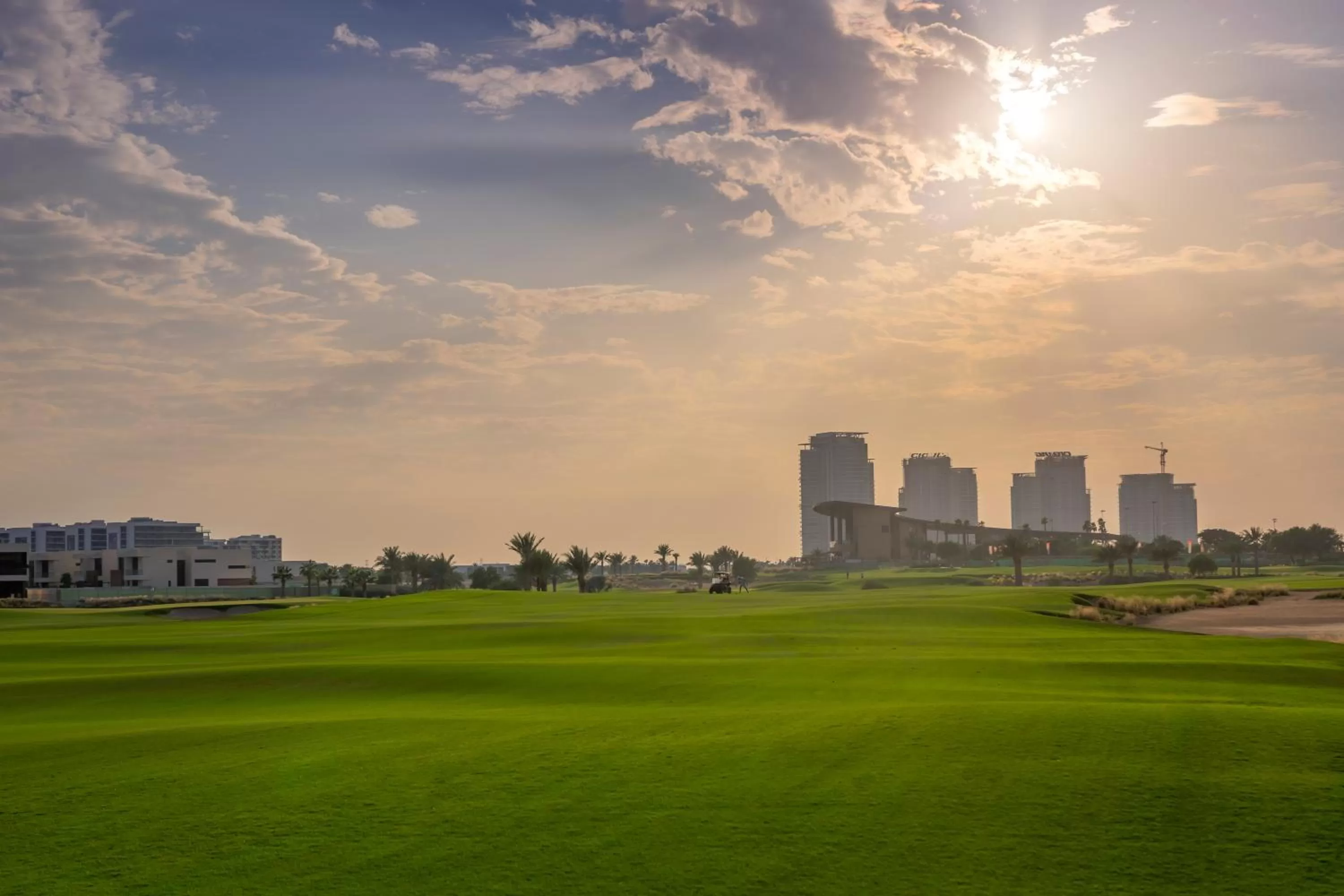 Golfcourse in Radisson Dubai Damac Hills