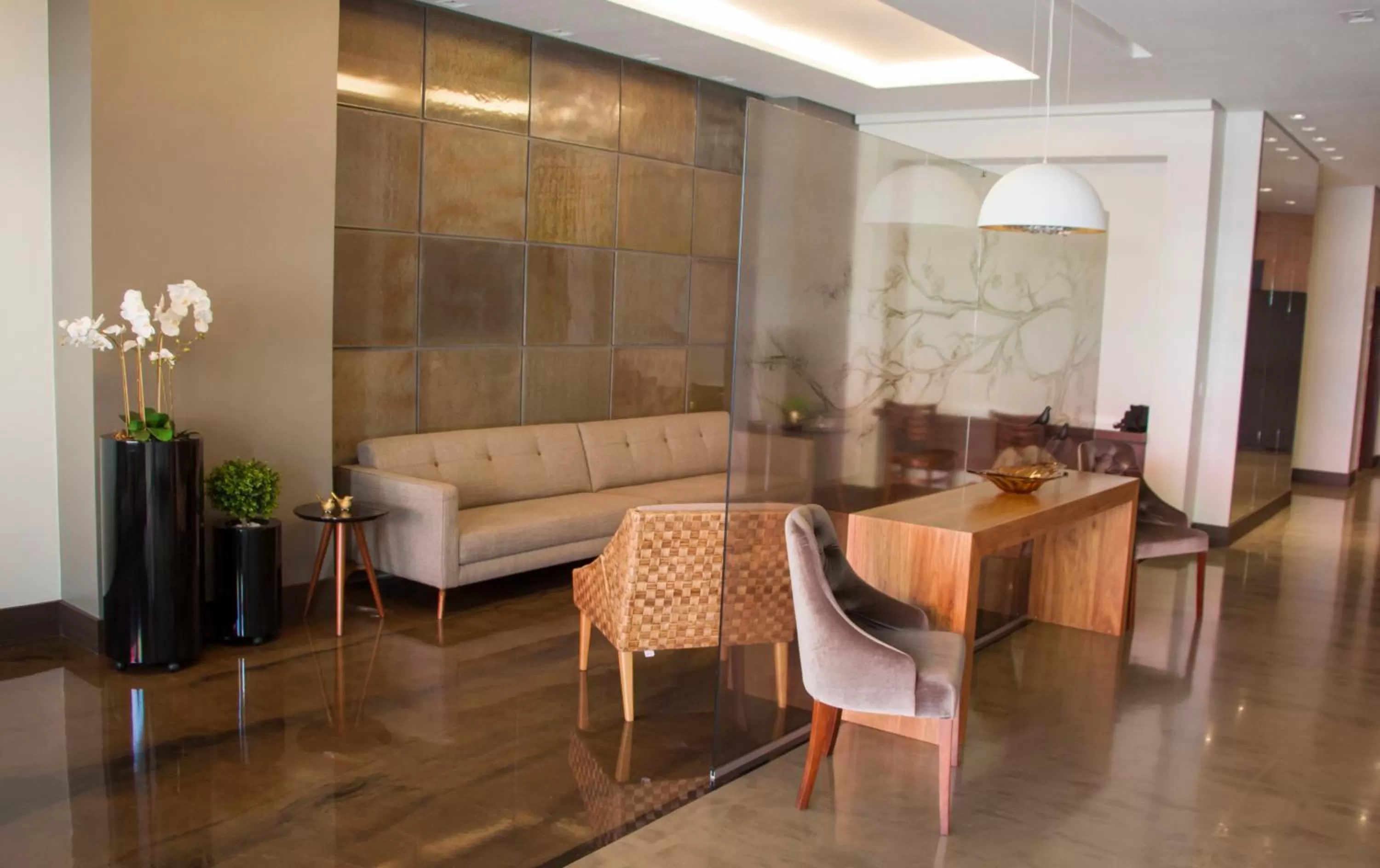 Lobby or reception, Restaurant/Places to Eat in Hotel Leiria