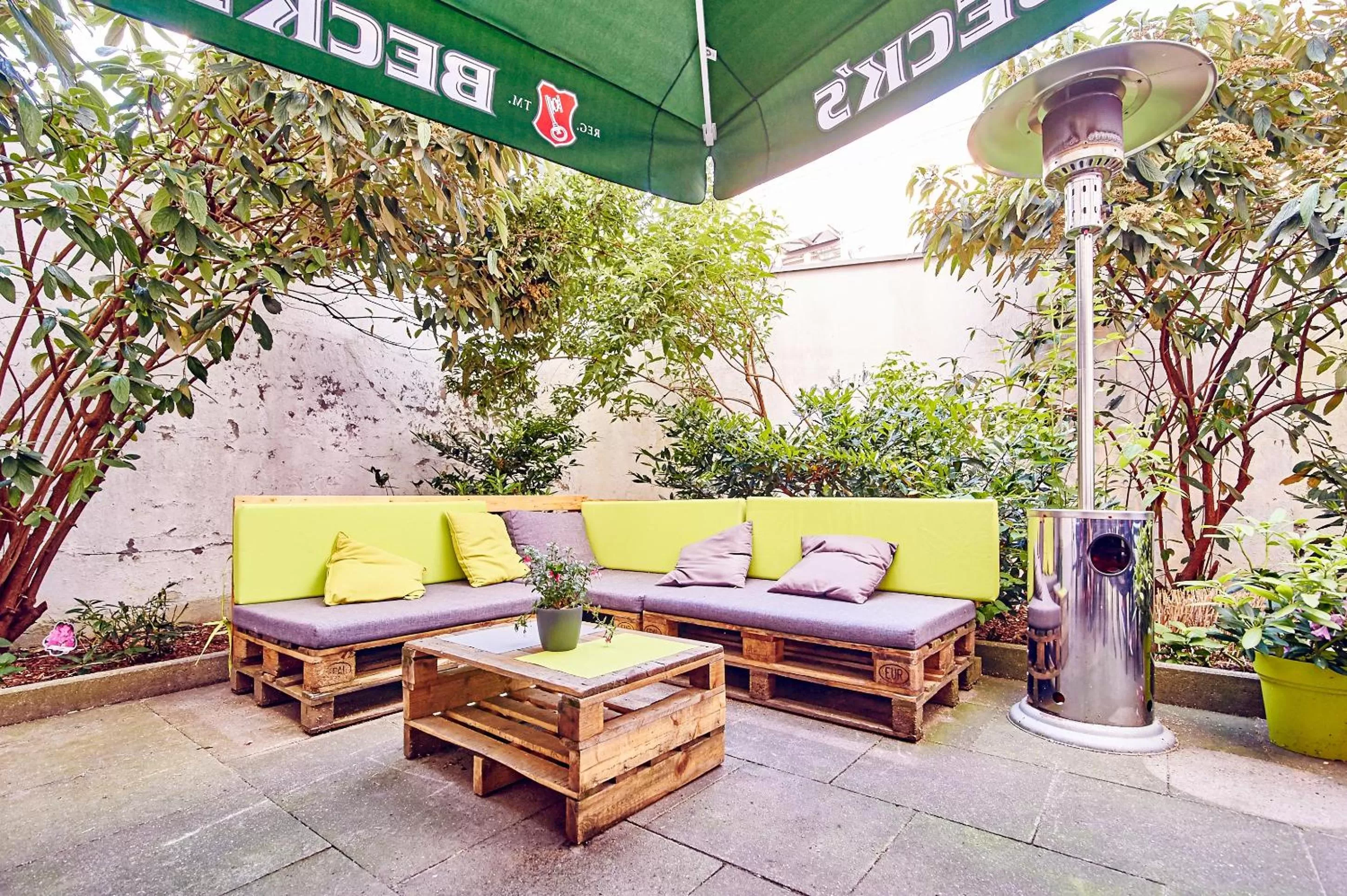 Balcony/Terrace in DJH-Gästehaus Bermuda3Eck